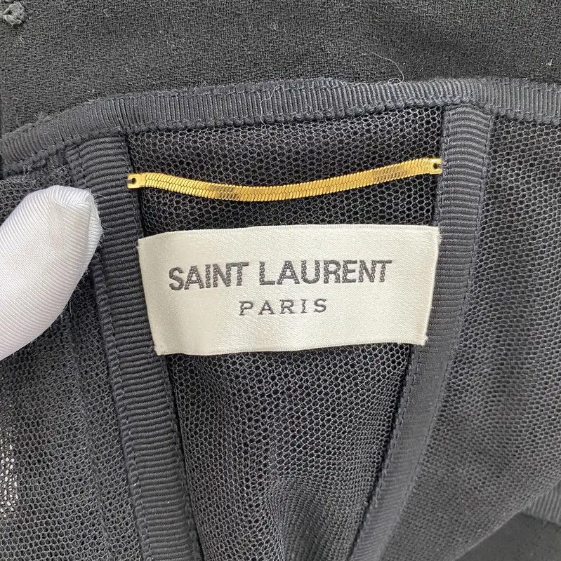 Yves Saint Laurent YSL Women's Black Wool Casual Pants 0089 Size 25" / US 0 / IT 36 - 7 Thumbnail