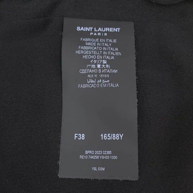 Yves Saint Laurent YSL Black Long Sleeve Dress Size S 0089 Size S / US 4 / IT 40 - 6 Thumbnail