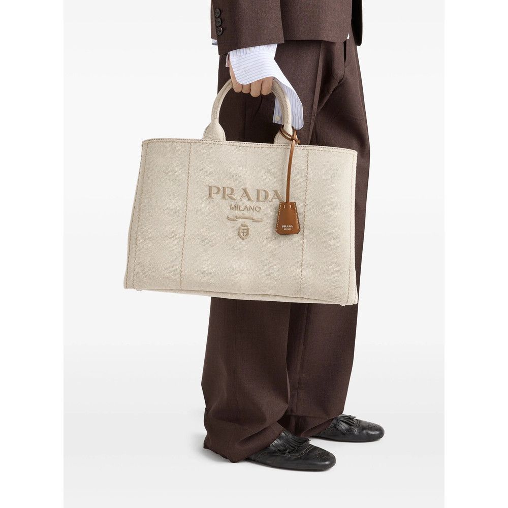 Prada Prada NEUTRALS Tote Bags Size ONE SIZE - 5 Thumbnail