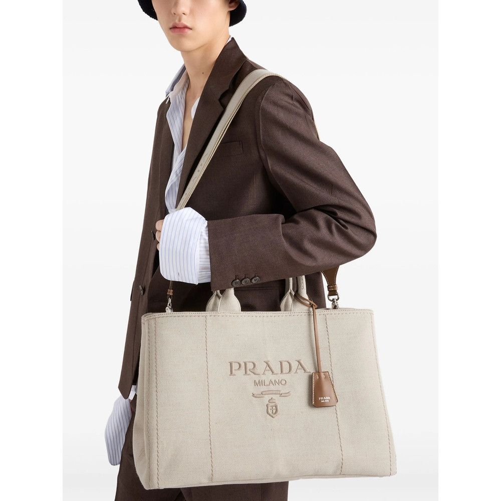 Prada Prada NEUTRALS Tote Bags Size ONE SIZE - 2 Thumbnail