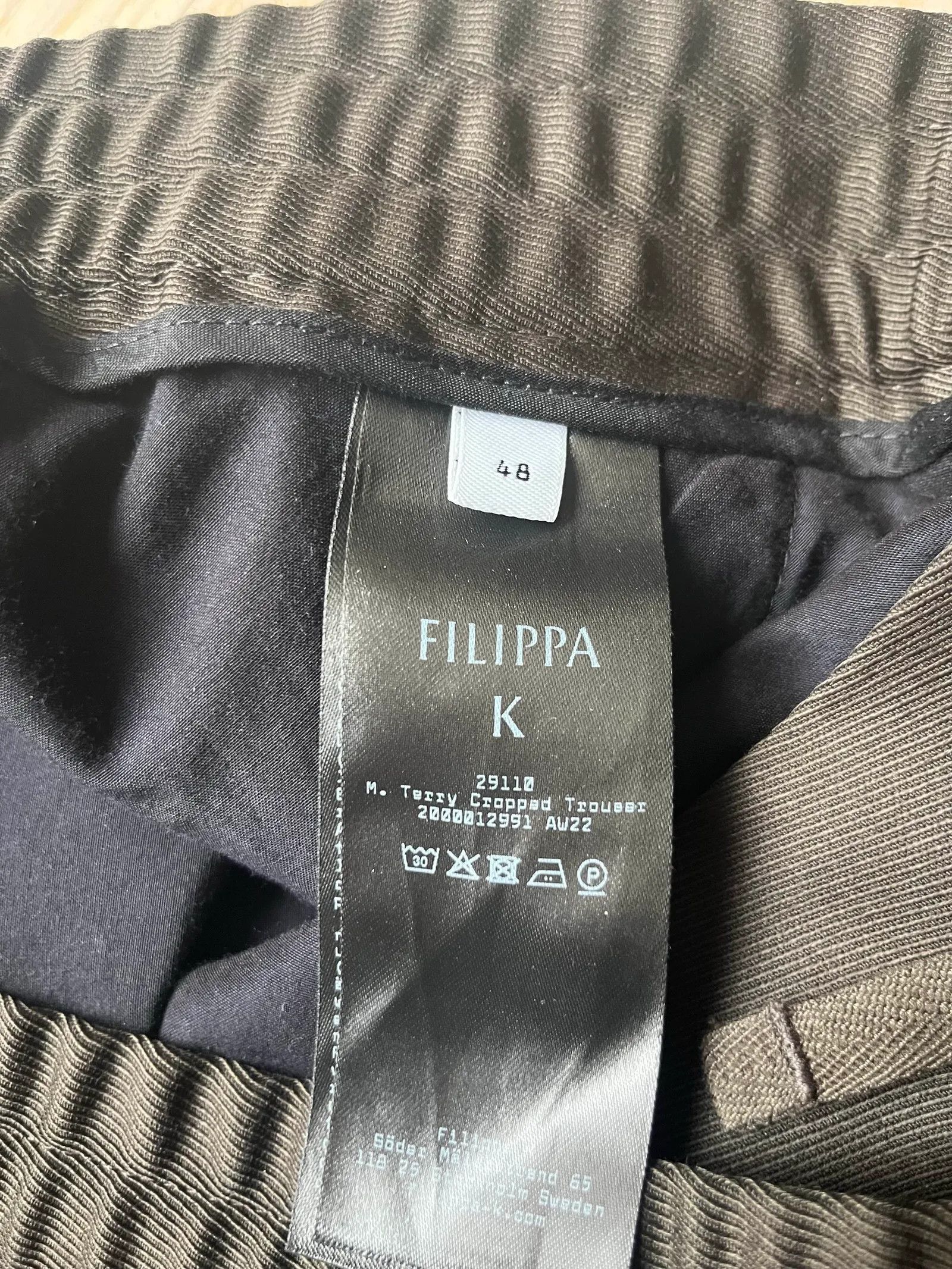 Filippa K Filippa K Terry Cropped Trousers Pants Size US 31 - 5 Thumbnail