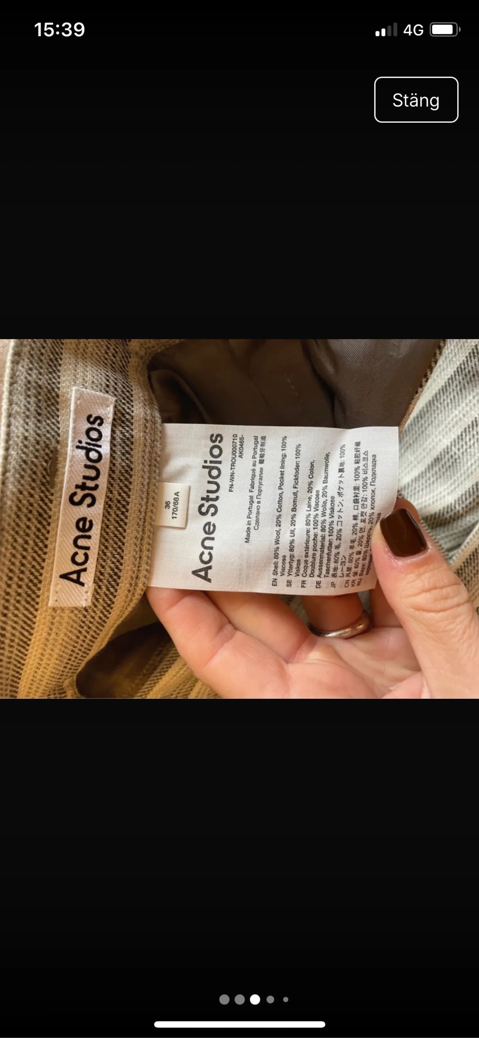 Acne Studios Acne Studios Pants Size 26" / US 2 / IT 38 - 3 Thumbnail