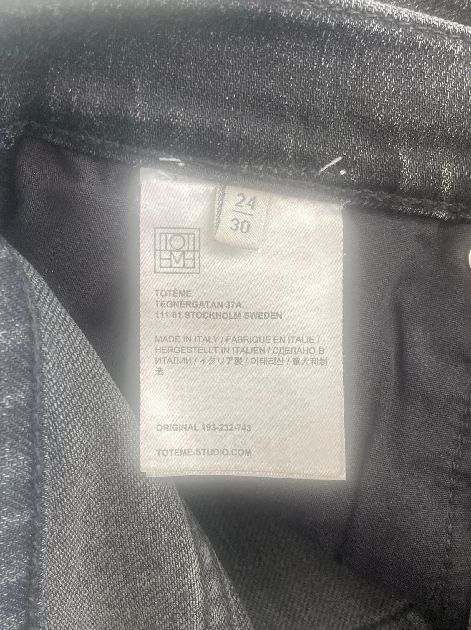 Toteme Toteme Original (heter numera twisted seam) Jeans Size 24" / US 00 / IT 34 - 3 Thumbnail
