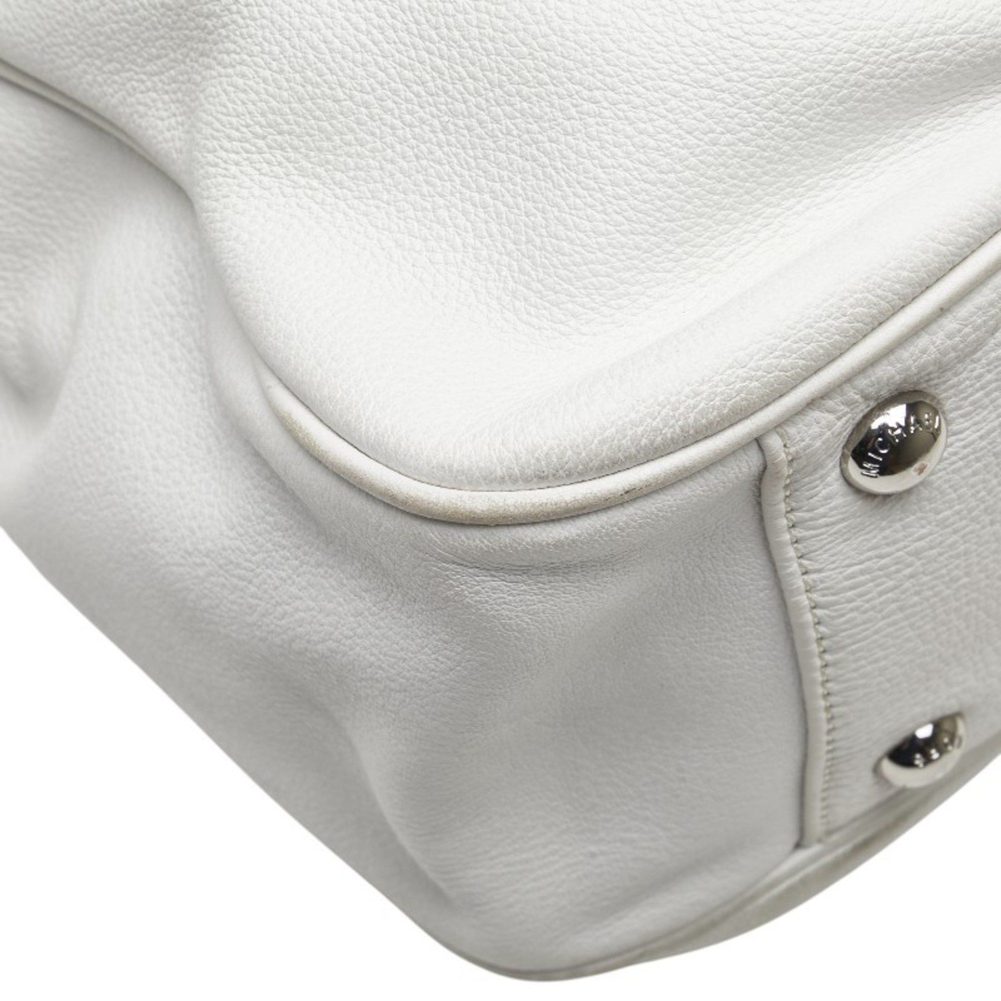 Michael Kors Michael Kors White Leather Tote Bag for Women Size ONE SIZE - 6 Thumbnail