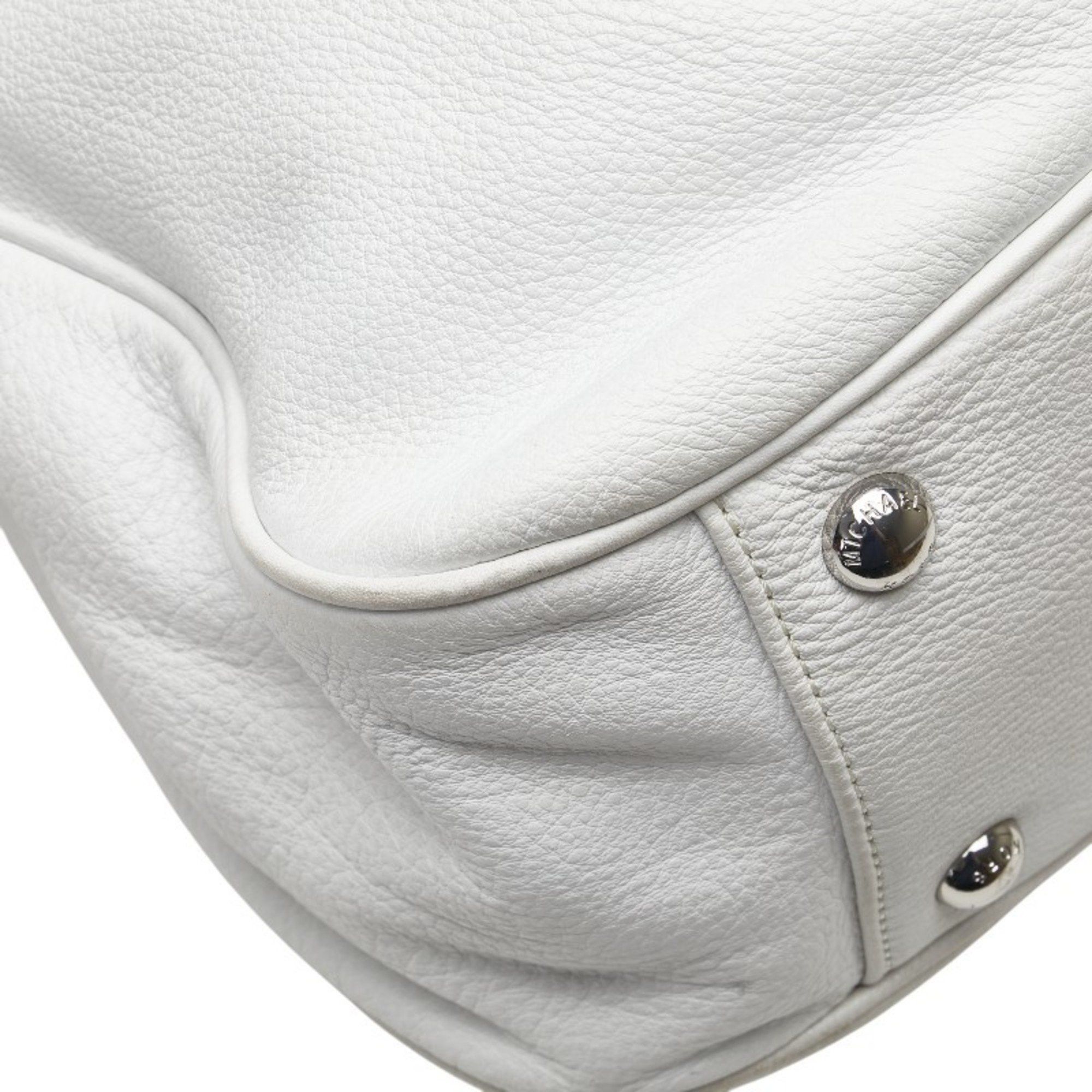 Michael Kors Michael Kors White Leather Tote Bag for Women Size ONE SIZE - 9 Thumbnail