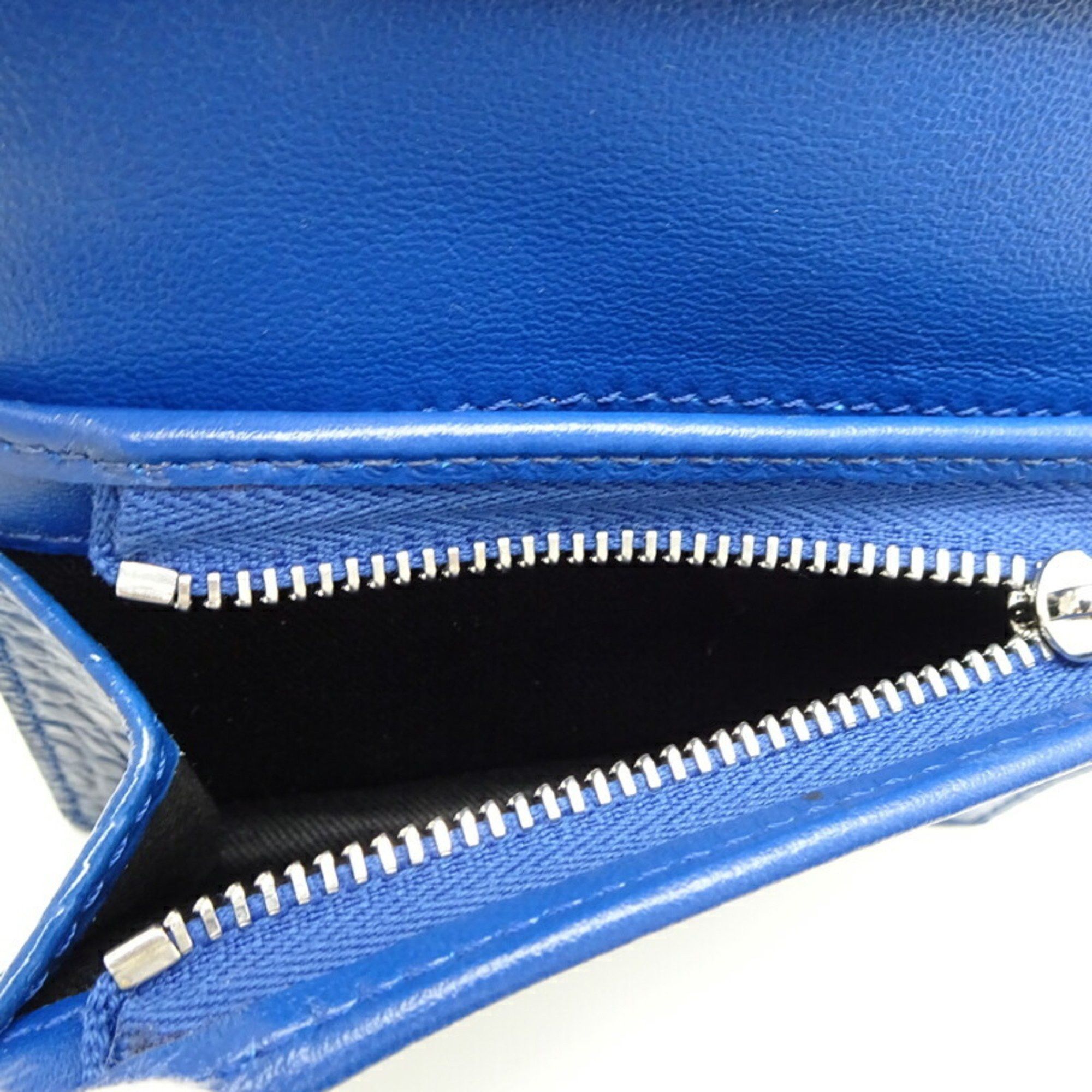 Versace Versace Medusa 95 Women's and Men's Bifold Wallet in Blue Leather Size ONE SIZE - 7 Thumbnail