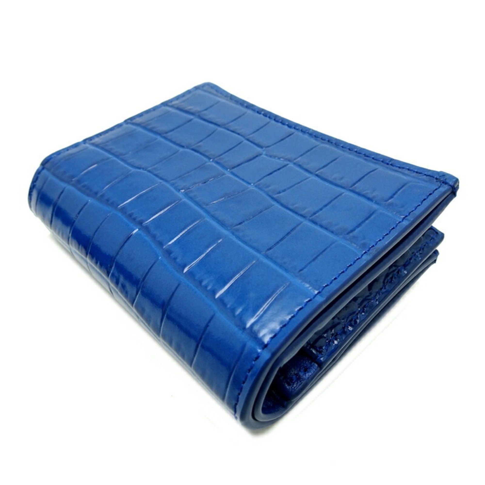 Versace Versace Medusa 95 Women's and Men's Bifold Wallet in Blue Leather Size ONE SIZE - 4 Thumbnail