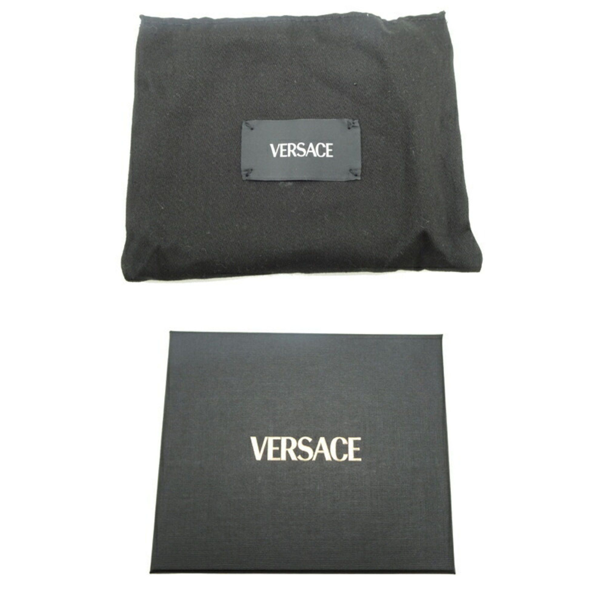 Versace Versace Medusa 95 Women's and Men's Bifold Wallet in Blue Leather Size ONE SIZE - 9 Thumbnail