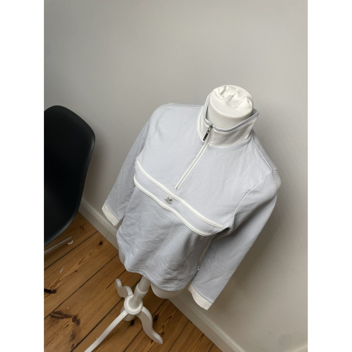 Courreges Courrèges Turquoise Synthetic Knitwear Size M / US 6-8 / IT 42-44 - 4 Thumbnail