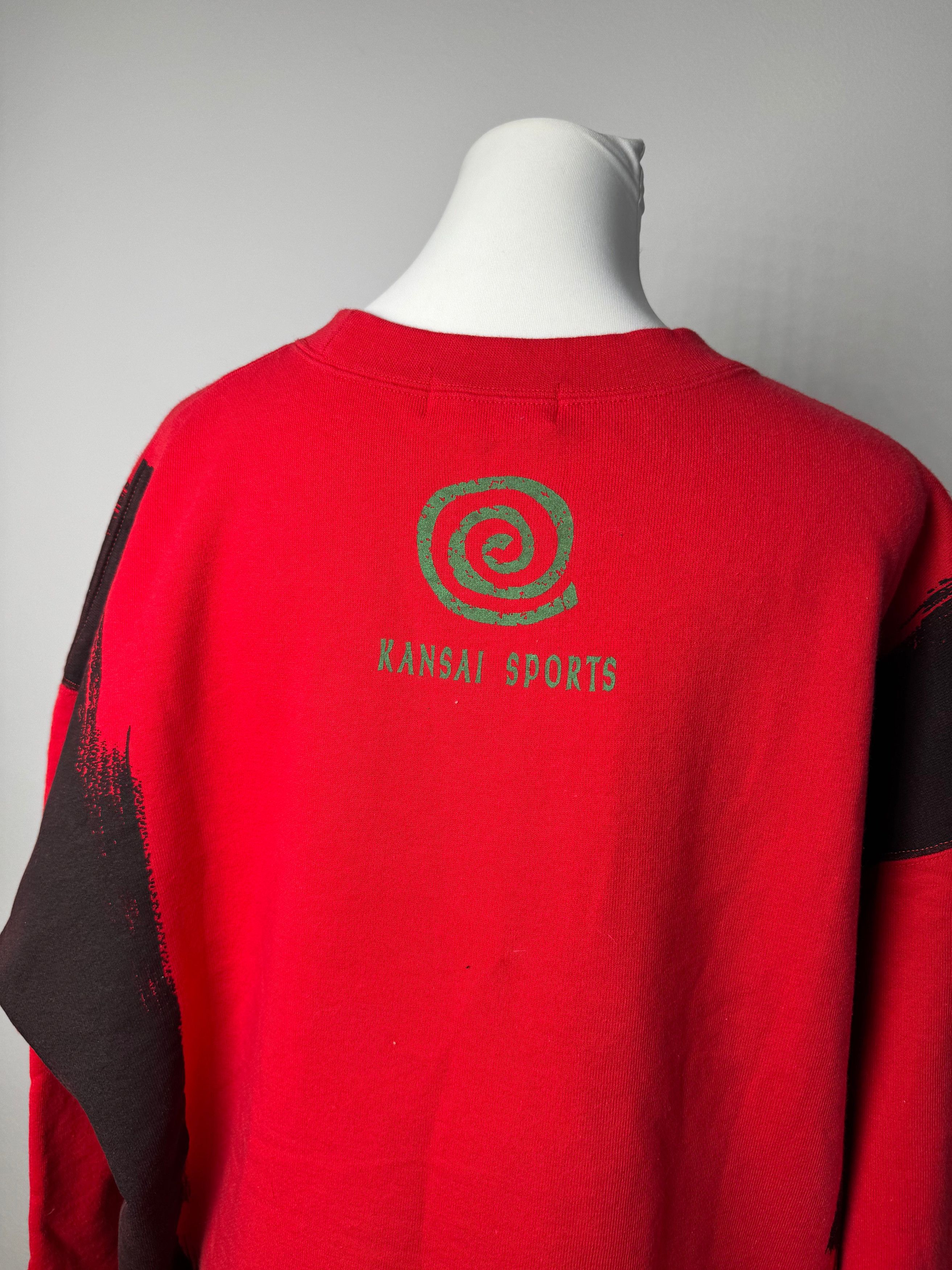 Kansai Yamamoto Vintage Kansai Yamamot Sweather red black L Size S / US 4 / IT 40 - 6 Thumbnail