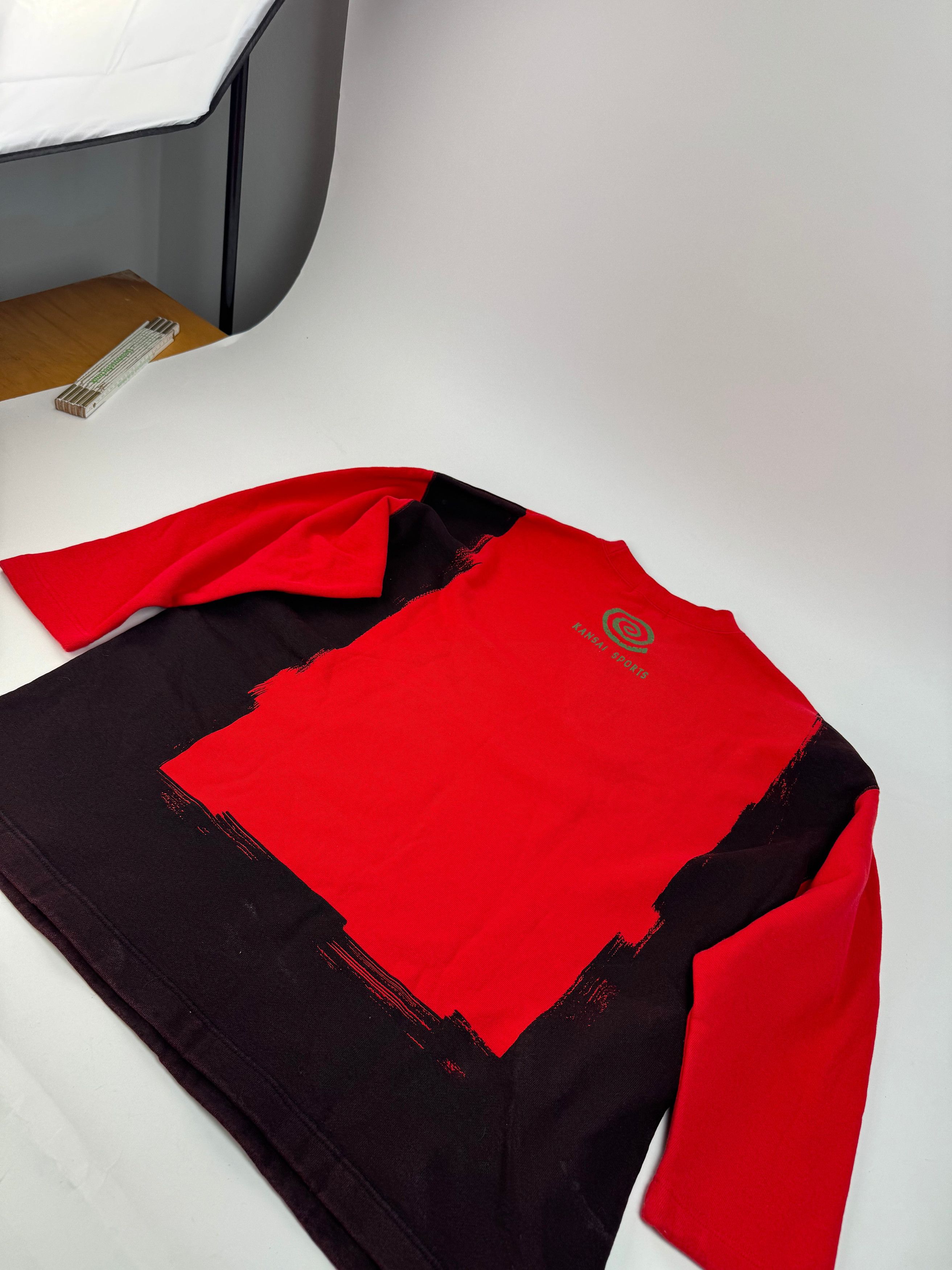 Kansai Yamamoto Vintage Kansai Yamamot Sweather red black L Size S / US 4 / IT 40 - 9 Thumbnail