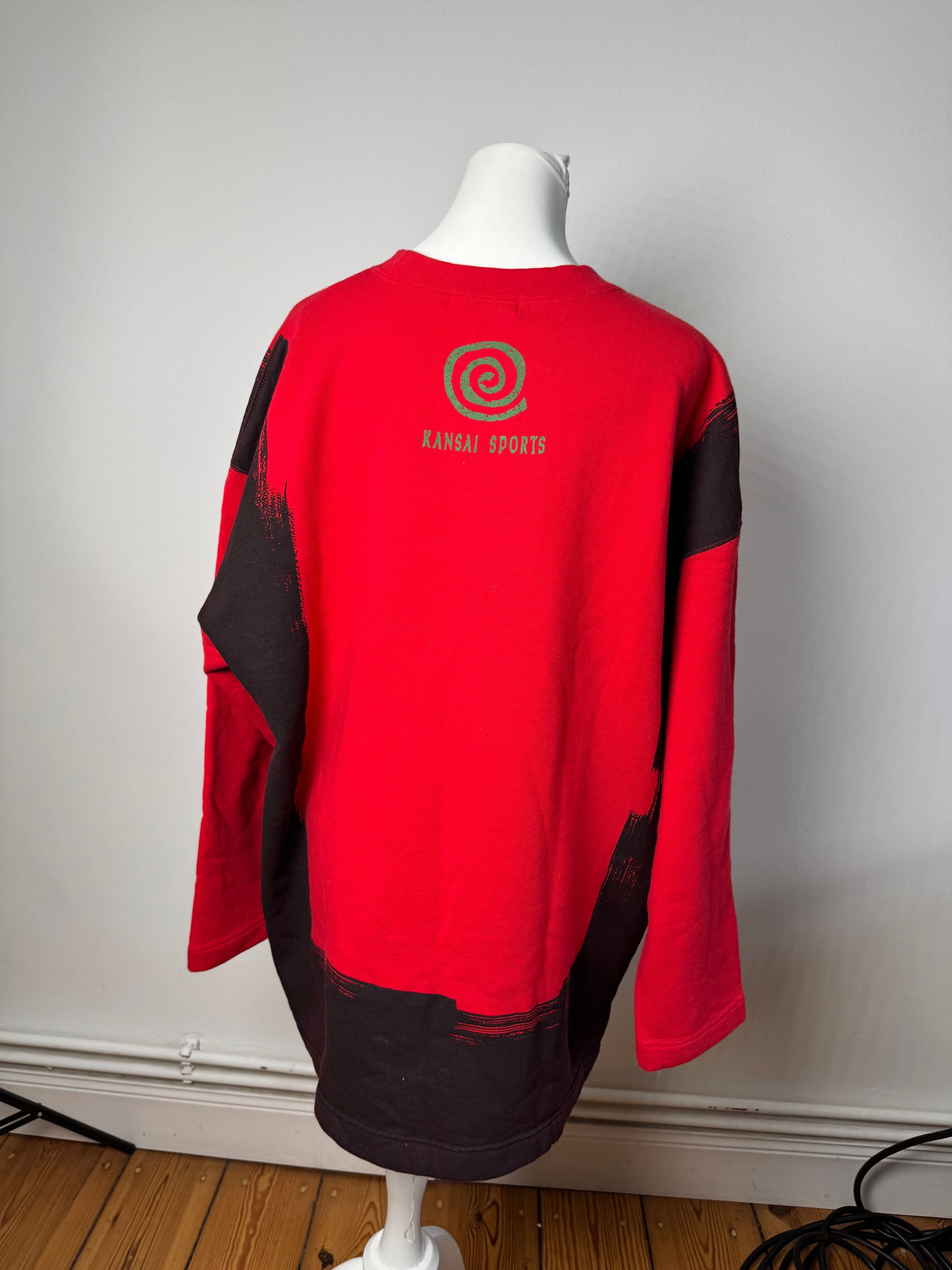 Kansai Yamamoto Vintage Kansai Yamamot Sweather red black L Size S / US 4 / IT 40 - 3 Thumbnail