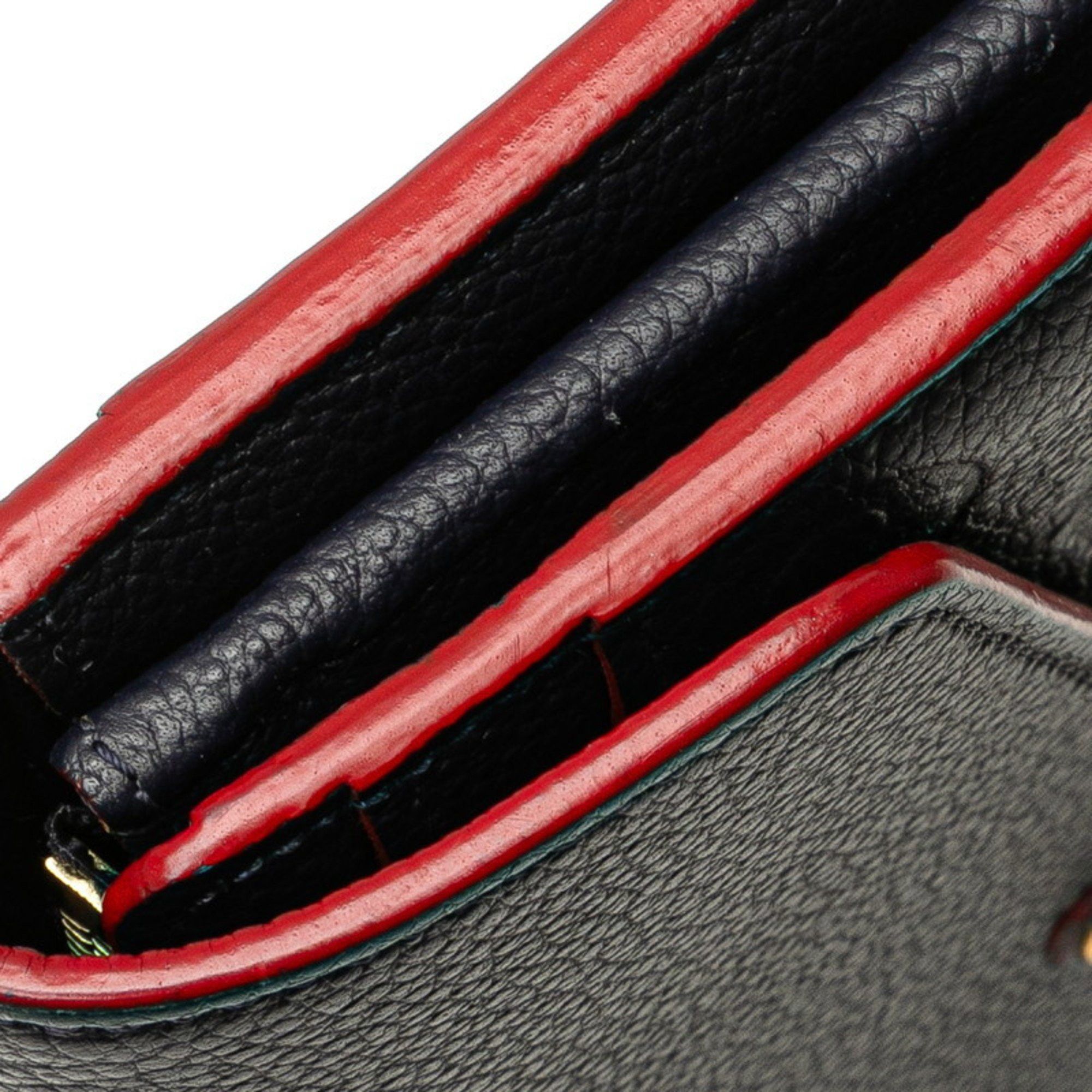Louis Vuitton Louis Vuitton Monogram Empreinte Portefeuille Emilie Long Wallet M69417 Marine Rouge Navy Leather Women's LOUIS VUITTON Size ONE SIZE - 4 Thumbnail