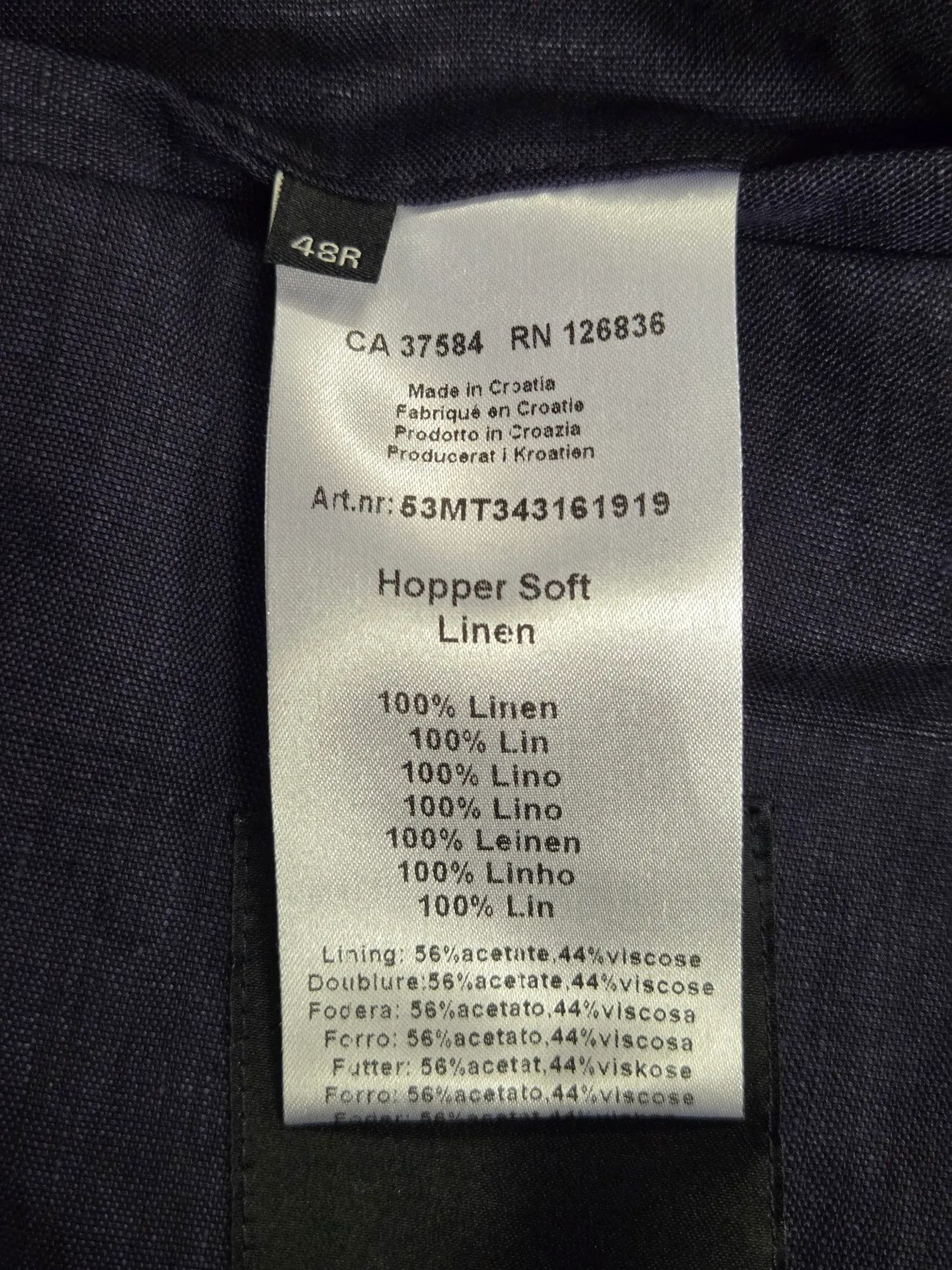 Oscar Jacobson Oscar Jacobson Hopper soft linen Blazer Size 40R - 3 Thumbnail