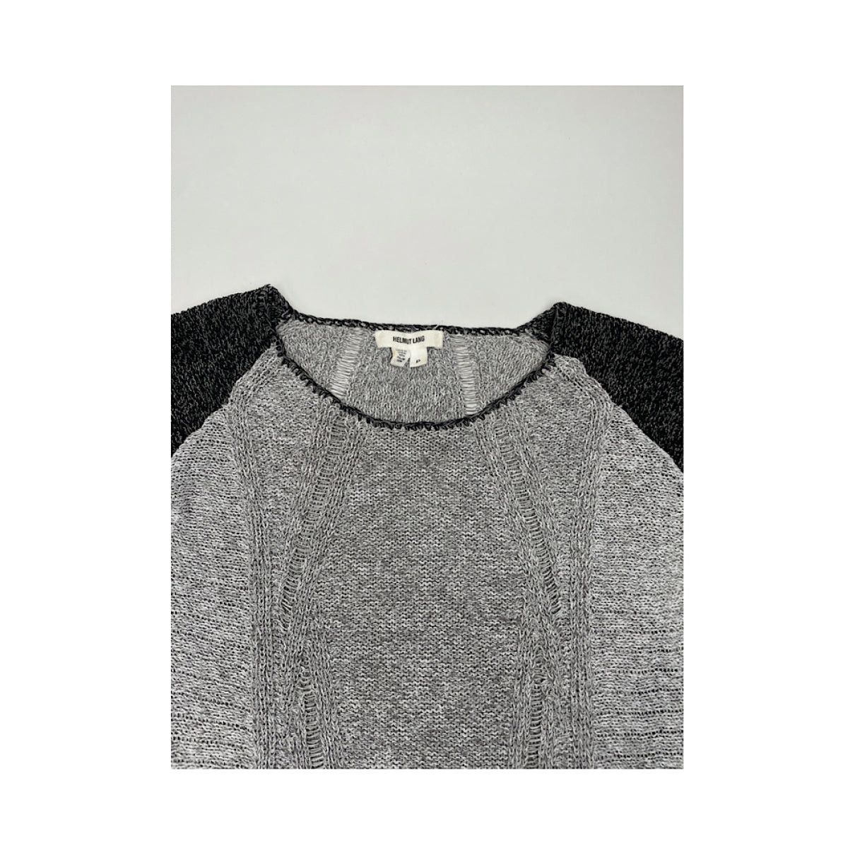 Helmut Lang Black Cotton Knitwear Size L / US 10 / IT 46 - 3 Thumbnail