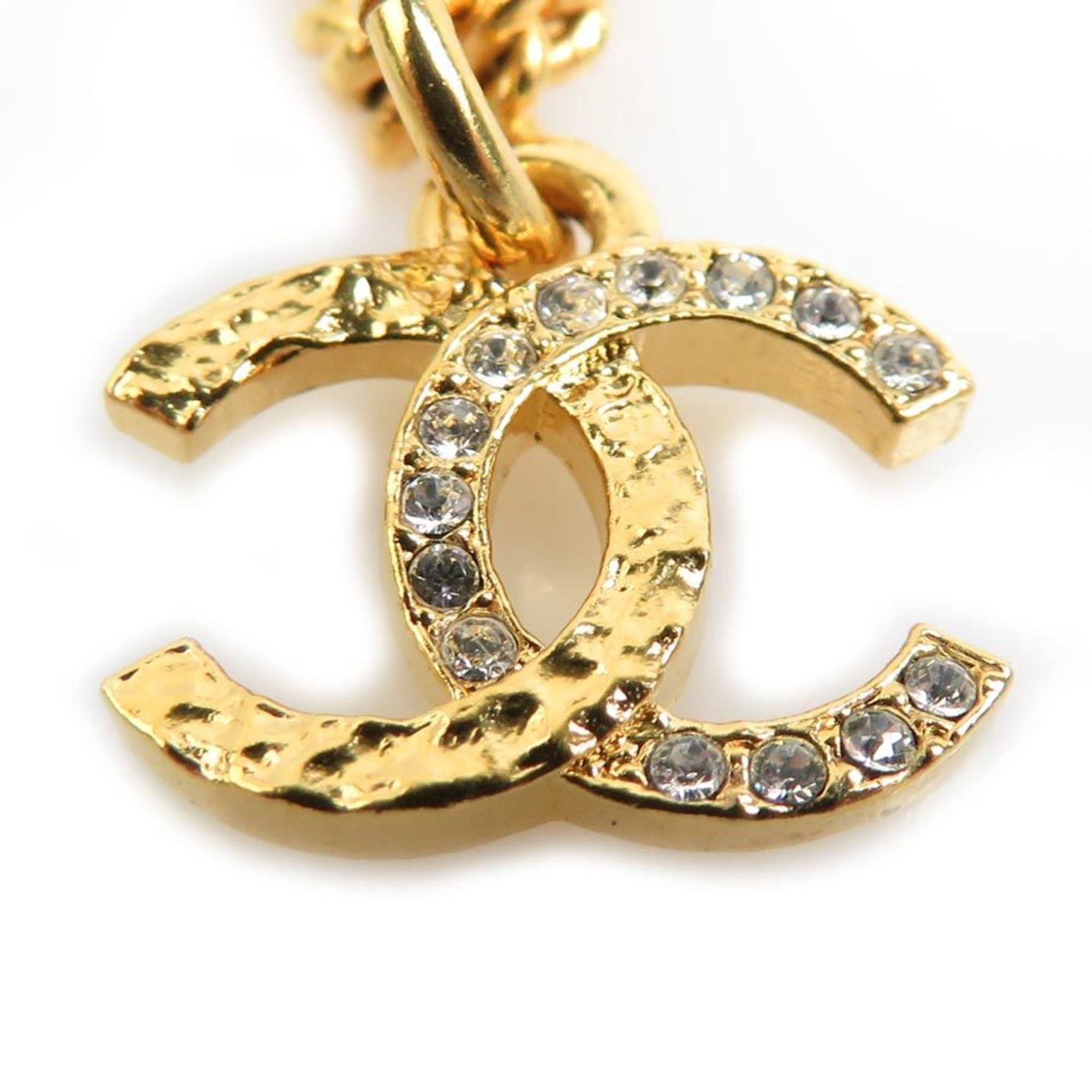Chanel CHANEL Necklace with Coco Mark and African Motif, Metal, Gold, Women's, e60903i Size ONE SIZE - 4 Thumbnail