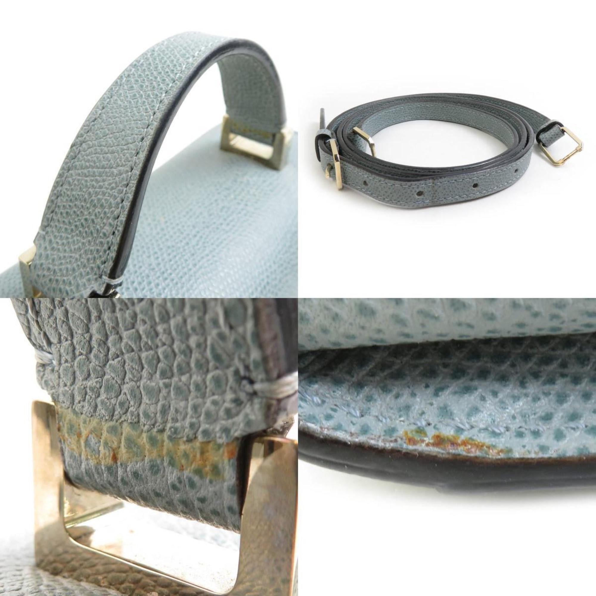 Valextra Valextra Micro Iside Shoulder Bag in Powder Blue Leather, Women's, 90178a Size ONE SIZE - 3 Thumbnail