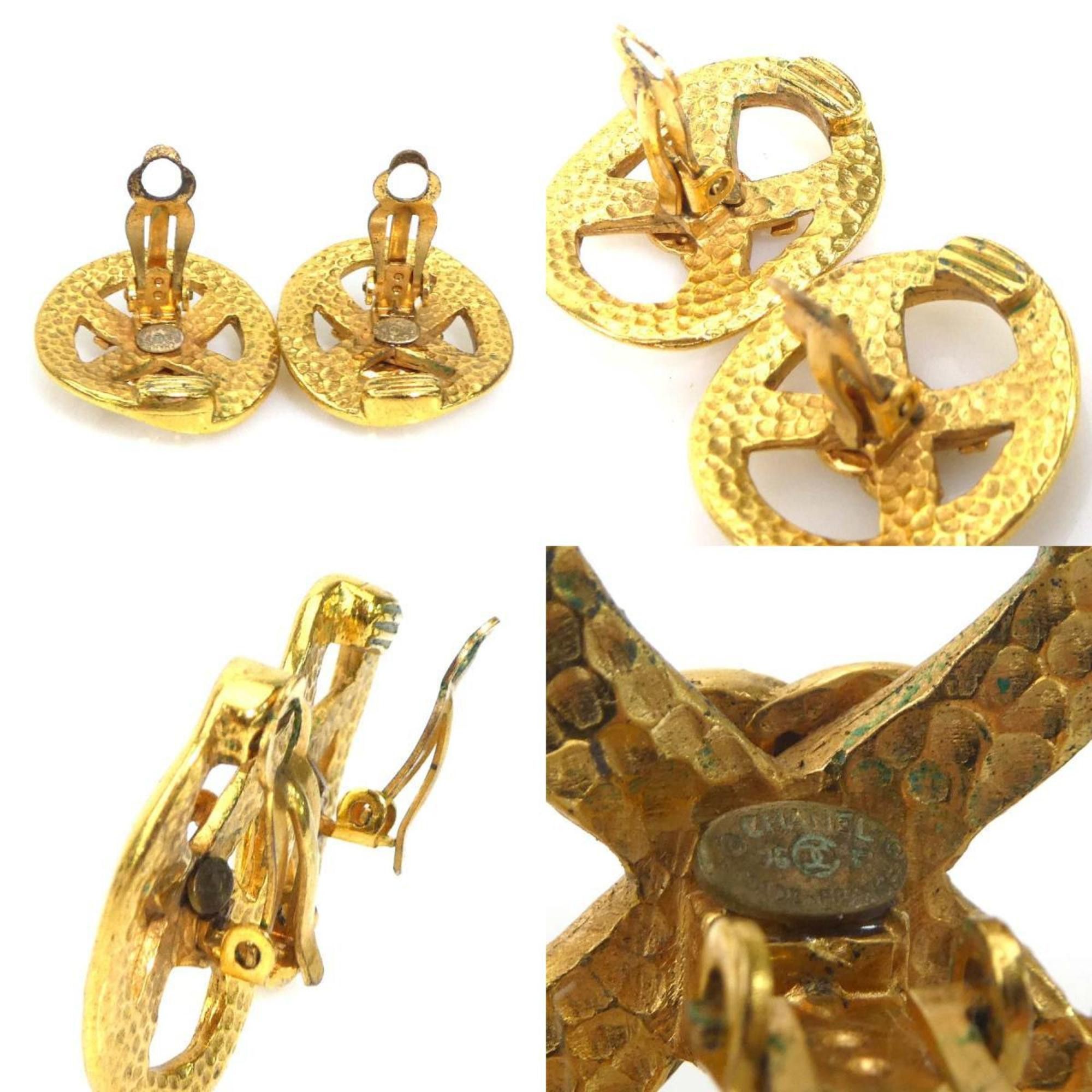 Chanel CHANEL Coco Mark Metal Gold Earrings for Women e60902a Size ONE SIZE - 5 Thumbnail