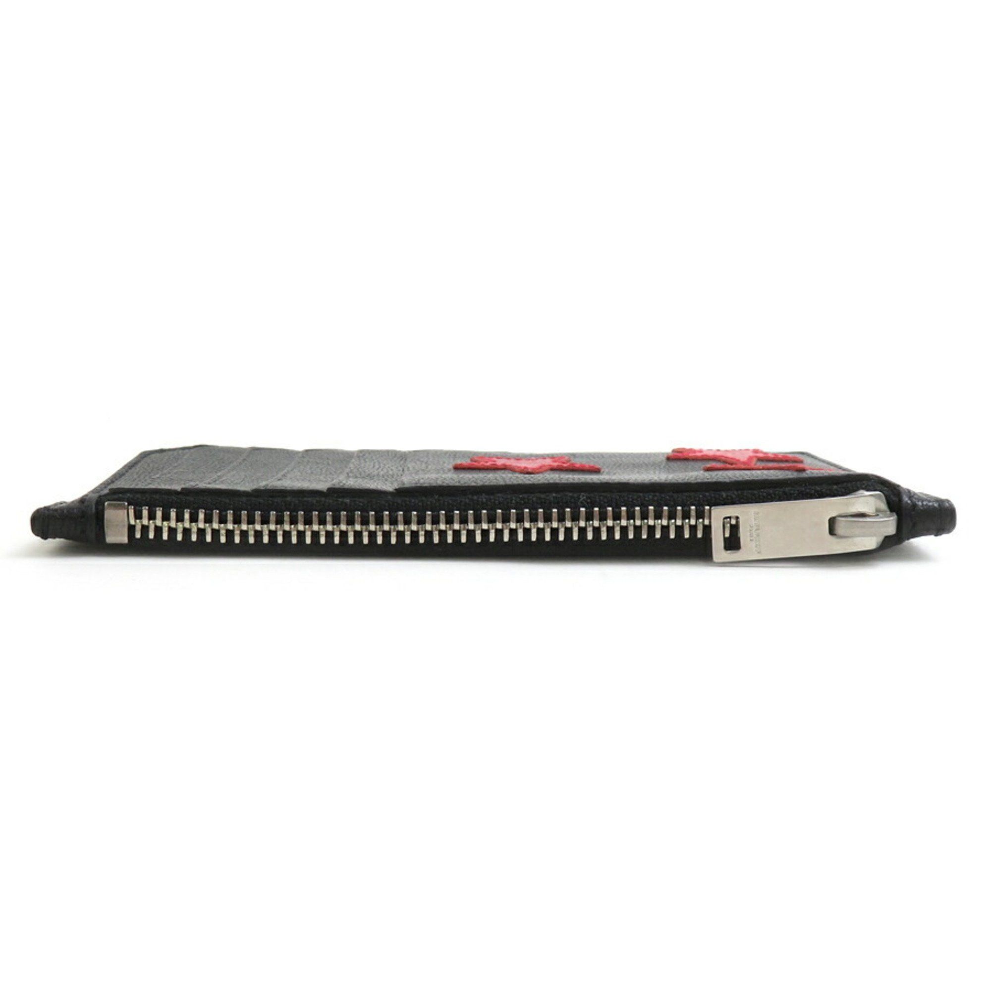 Saint Laurent Paris Saint Laurent wallet/coin case in black and red leather for men women, 417751 h31540k Size ONE SIZE - 4 Thumbnail