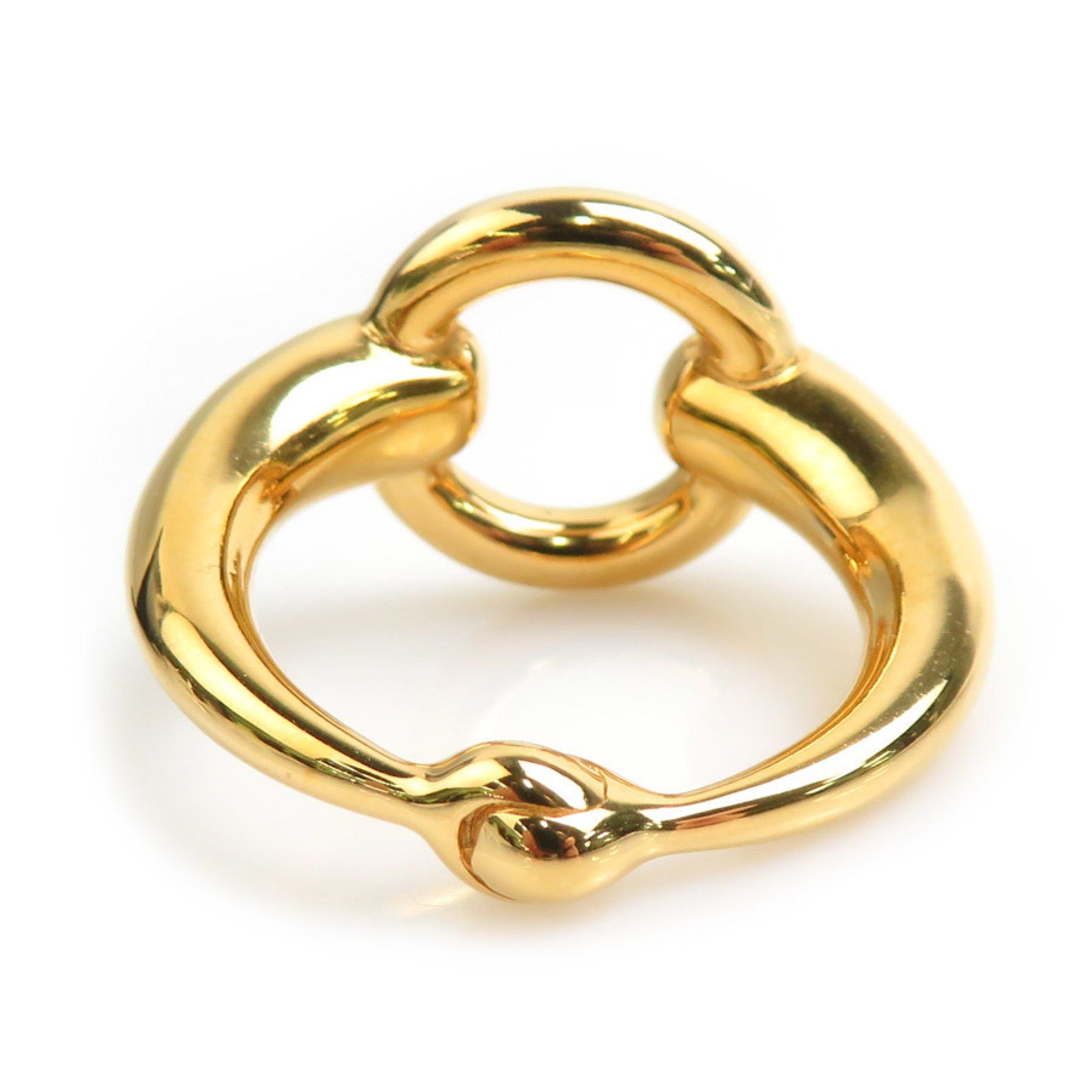 Hermes Hermes scarf ring, metal, gold, women's, e60906a Size ONE SIZE - 4 Thumbnail