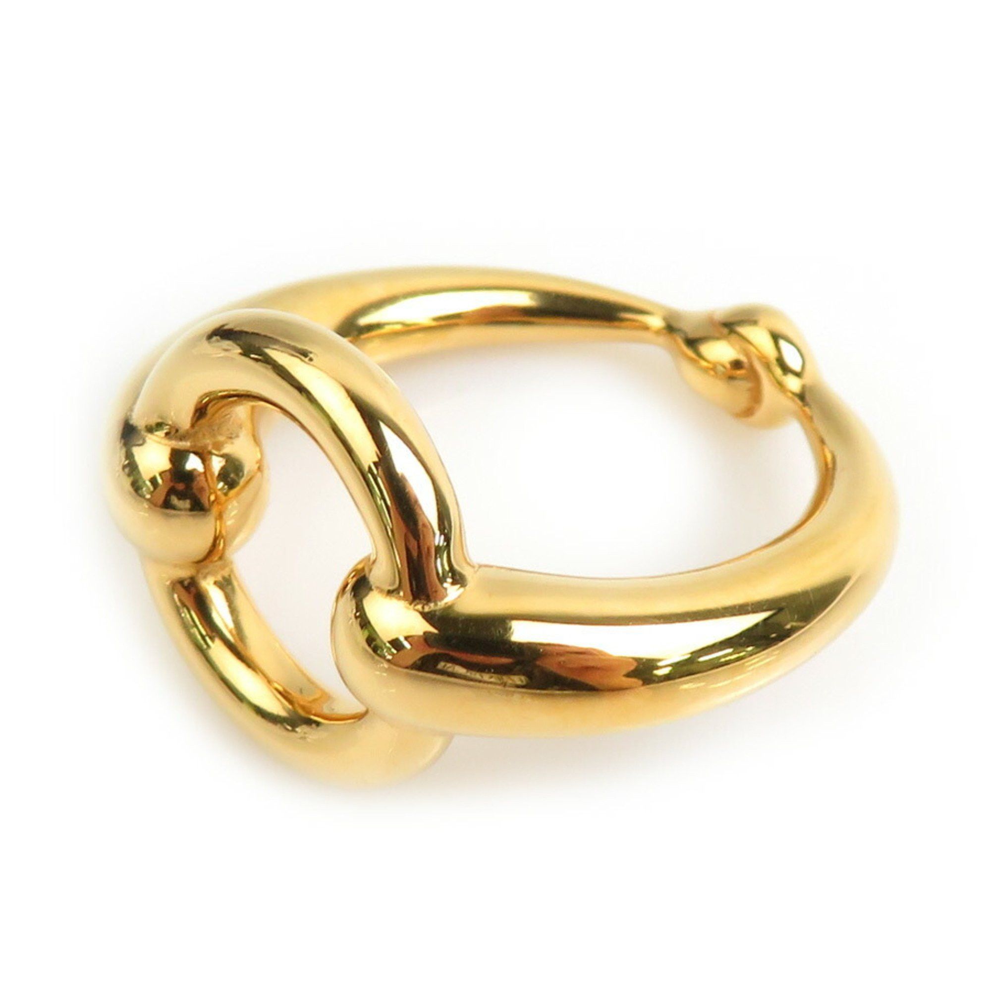 Hermes Hermes scarf ring, metal, gold, women's, e60906a Size ONE SIZE - 2 Thumbnail