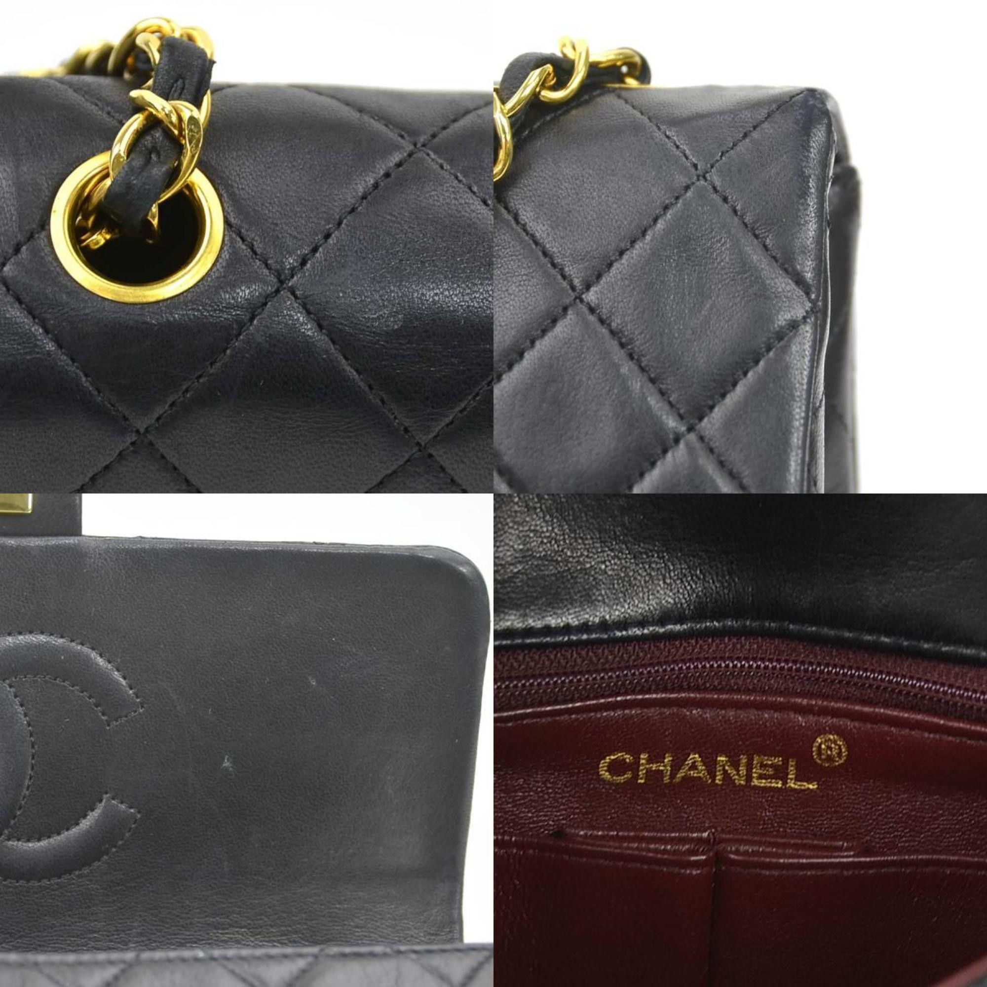 Chanel CHANEL Matelasse Shoulder Bag in Lambskin, Black and Gold, Women's, 90183a Size ONE SIZE - 4 Thumbnail