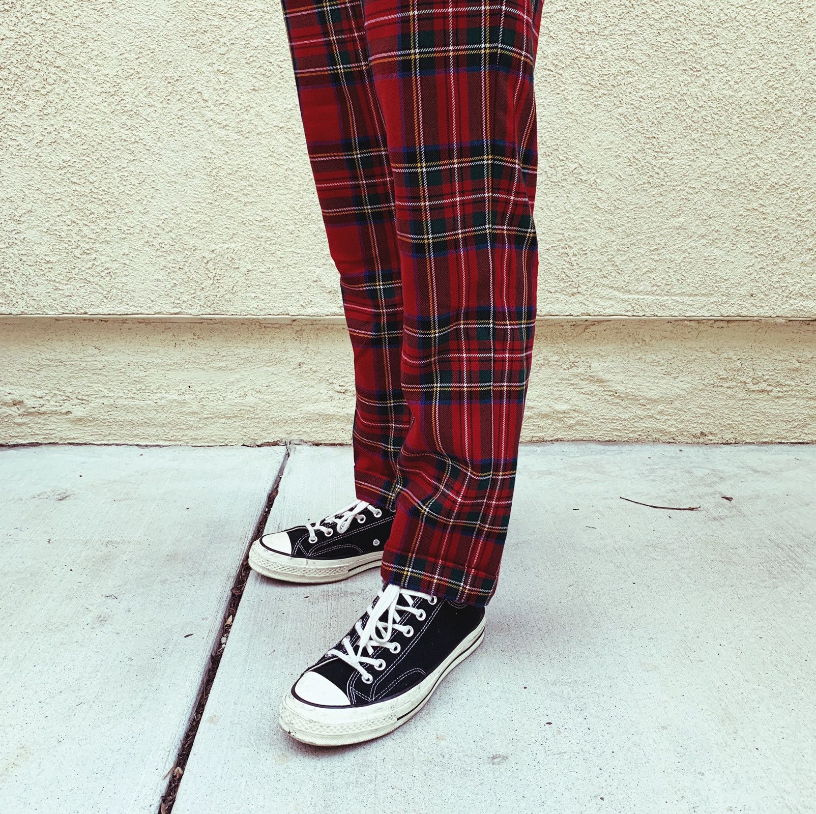 Comme des Garcons Supreme Supreme X Cdg Plaid Pants Grailed