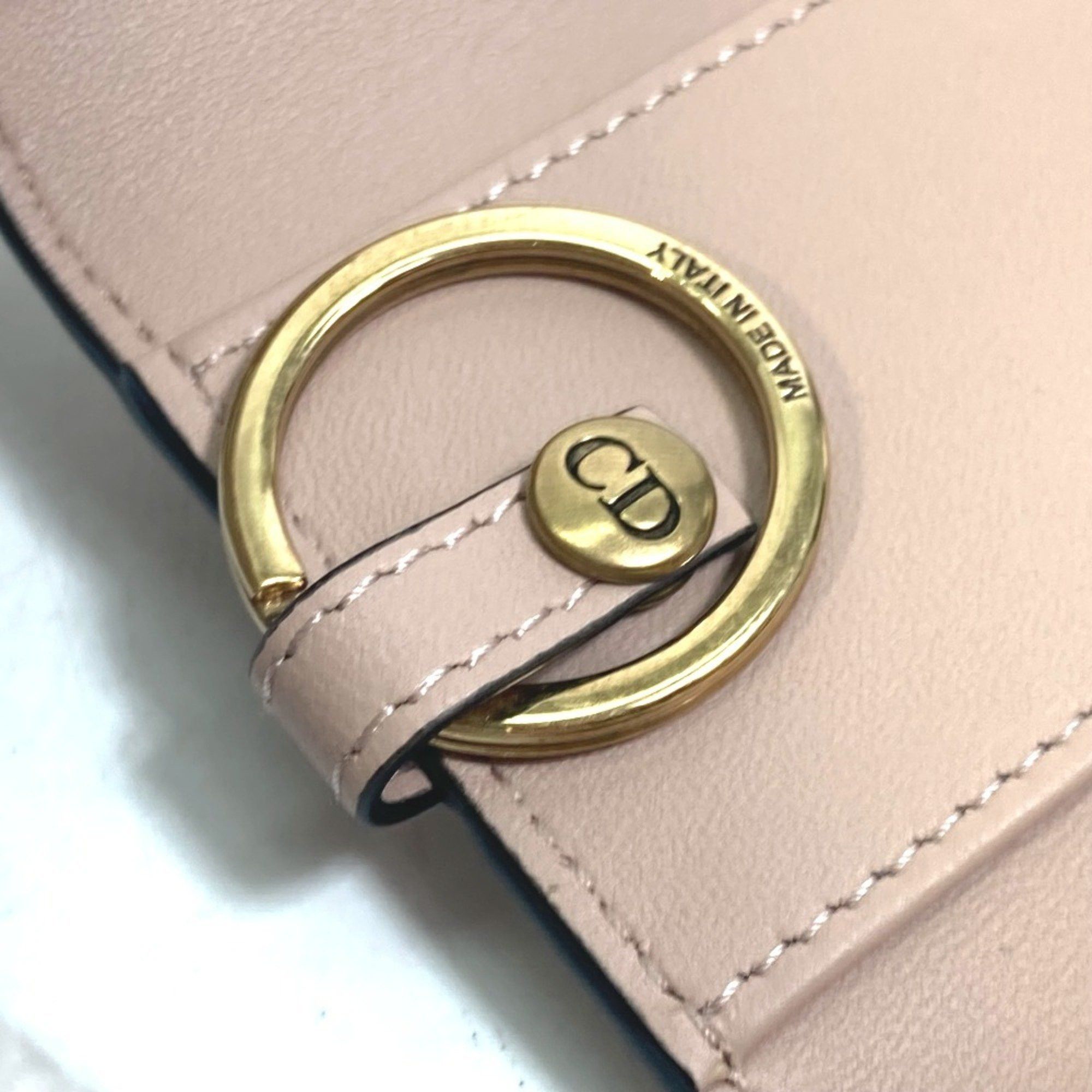Dior Christian Dior Dior S5695CCEH Saddle Key Case with 4 Keys and Ring, Leather, Women's, Pink Size ONE SIZE - 9 Thumbnail