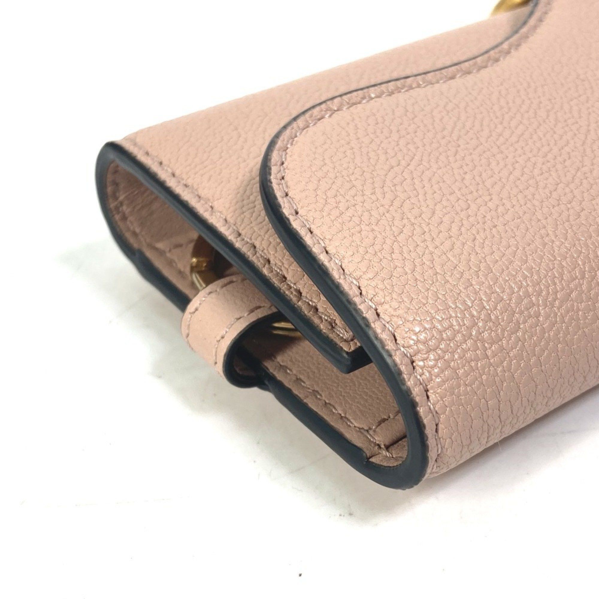 Dior Christian Dior Dior S5695CCEH Saddle Key Case with 4 Keys and Ring, Leather, Women's, Pink Size ONE SIZE - 5 Thumbnail