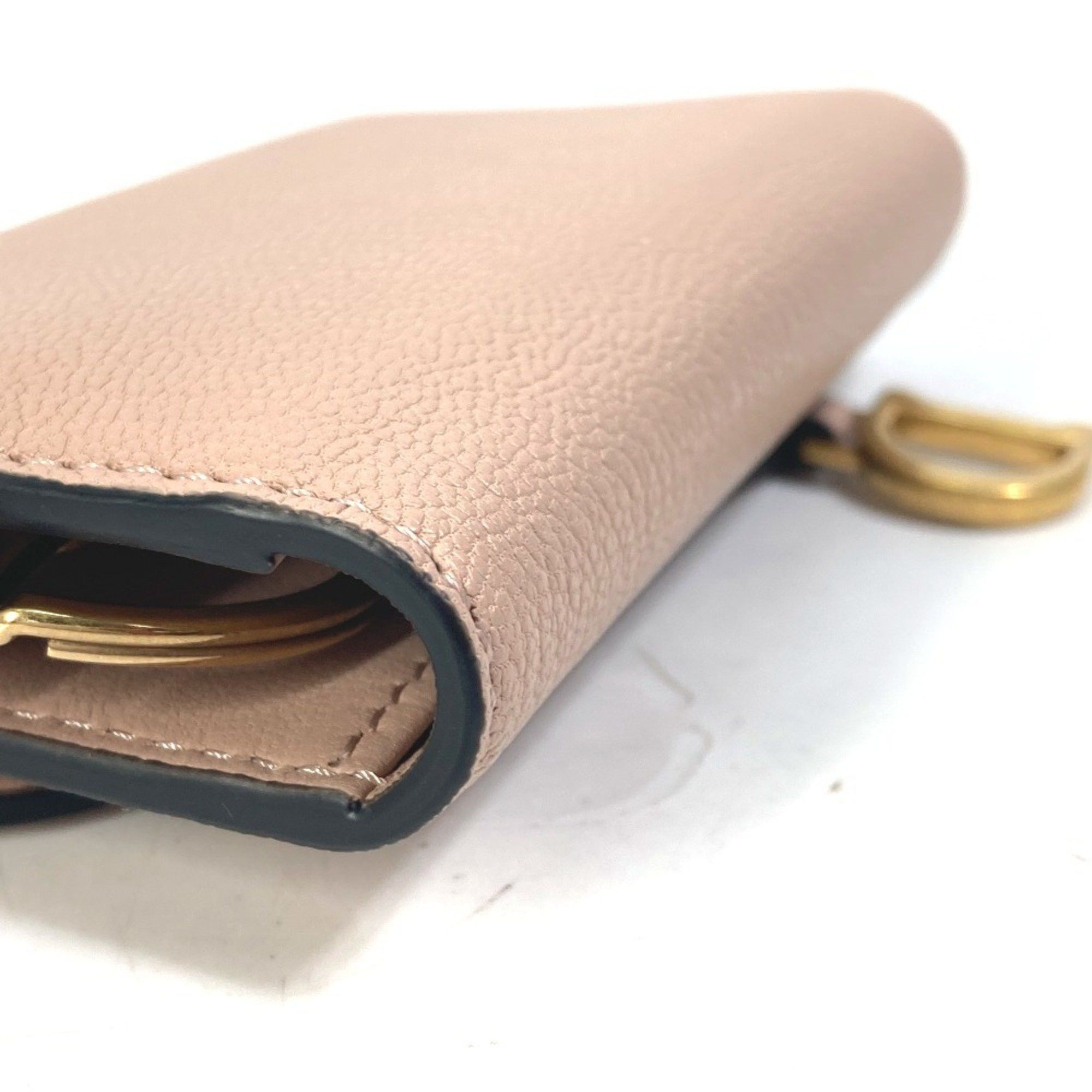 Dior Christian Dior Dior S5695CCEH Saddle Key Case with 4 Keys and Ring, Leather, Women's, Pink Size ONE SIZE - 6 Thumbnail