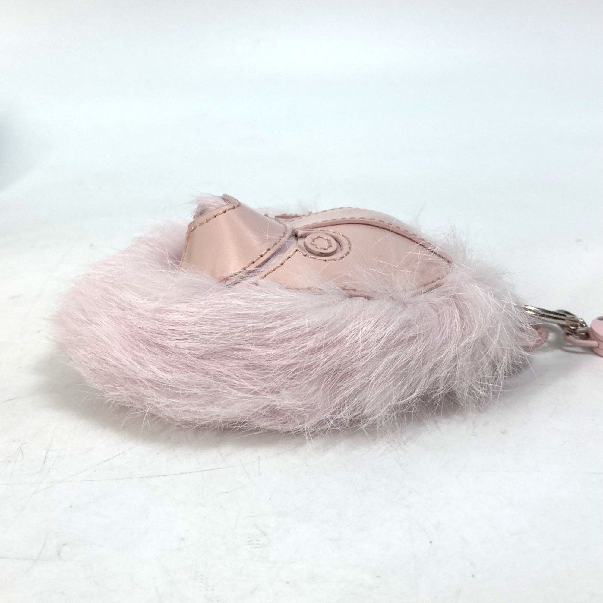 Dior Christian Dior Dior Cookie Dog Animal Bag Charm Carabiner Keychain Leather Unisex Pink Size ONE SIZE - 3 Thumbnail
