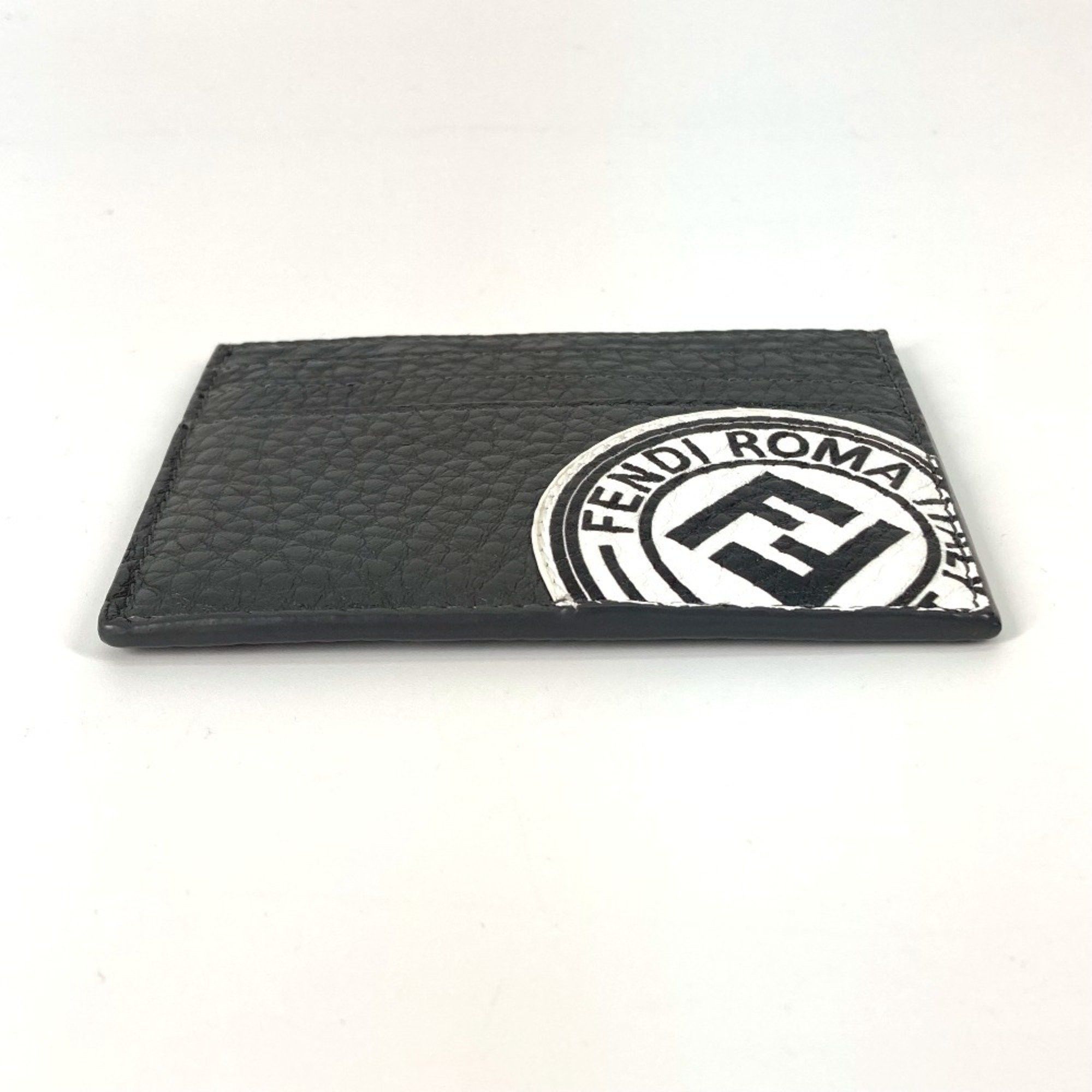 Fendi FENDI 7M0164 Logo Two-Tone Business Card Case, Pass Leather, Men's, Gray Size ONE SIZE - 3 Thumbnail