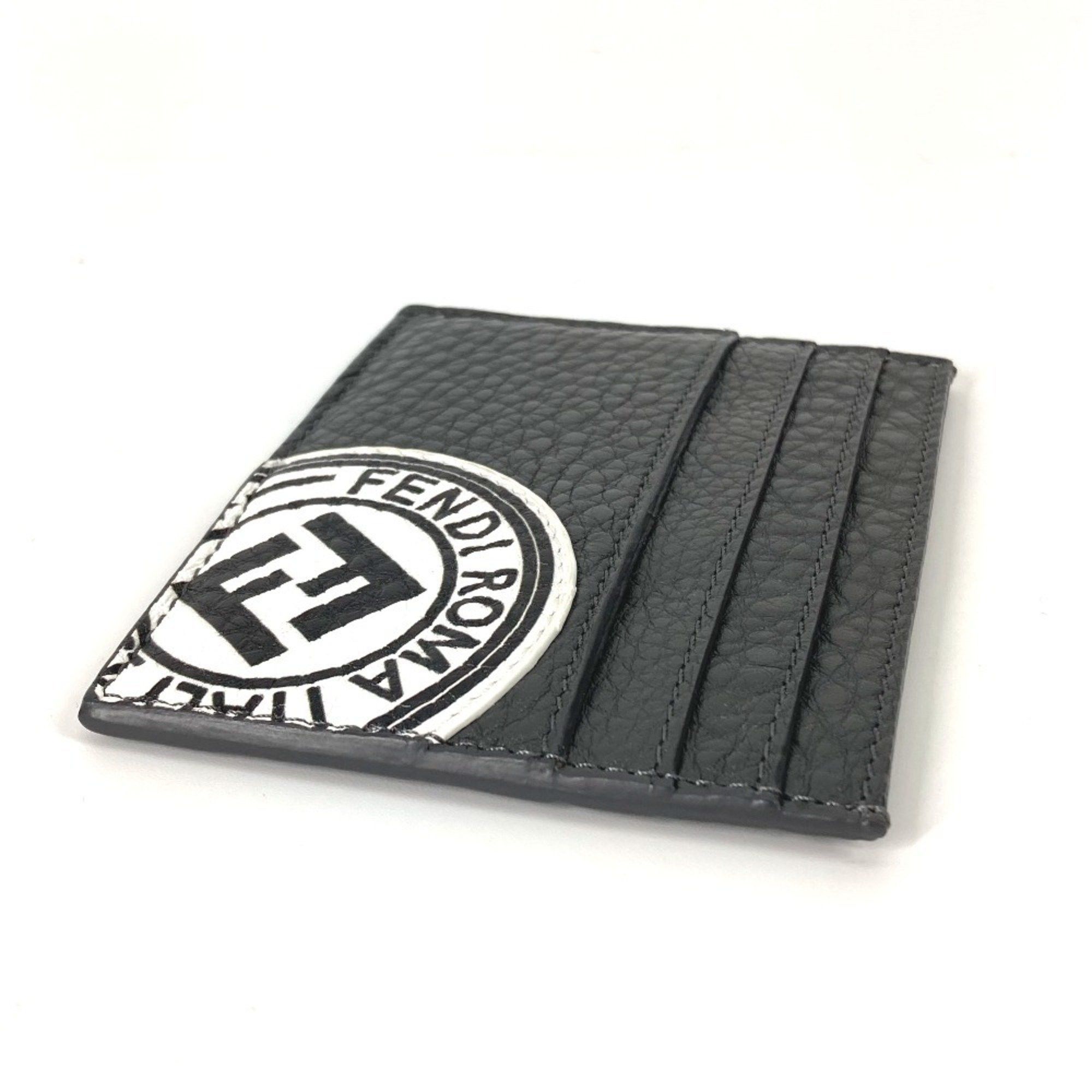 Fendi FENDI 7M0164 Logo Two-Tone Business Card Case, Pass Leather, Men's, Gray Size ONE SIZE - 8 Thumbnail