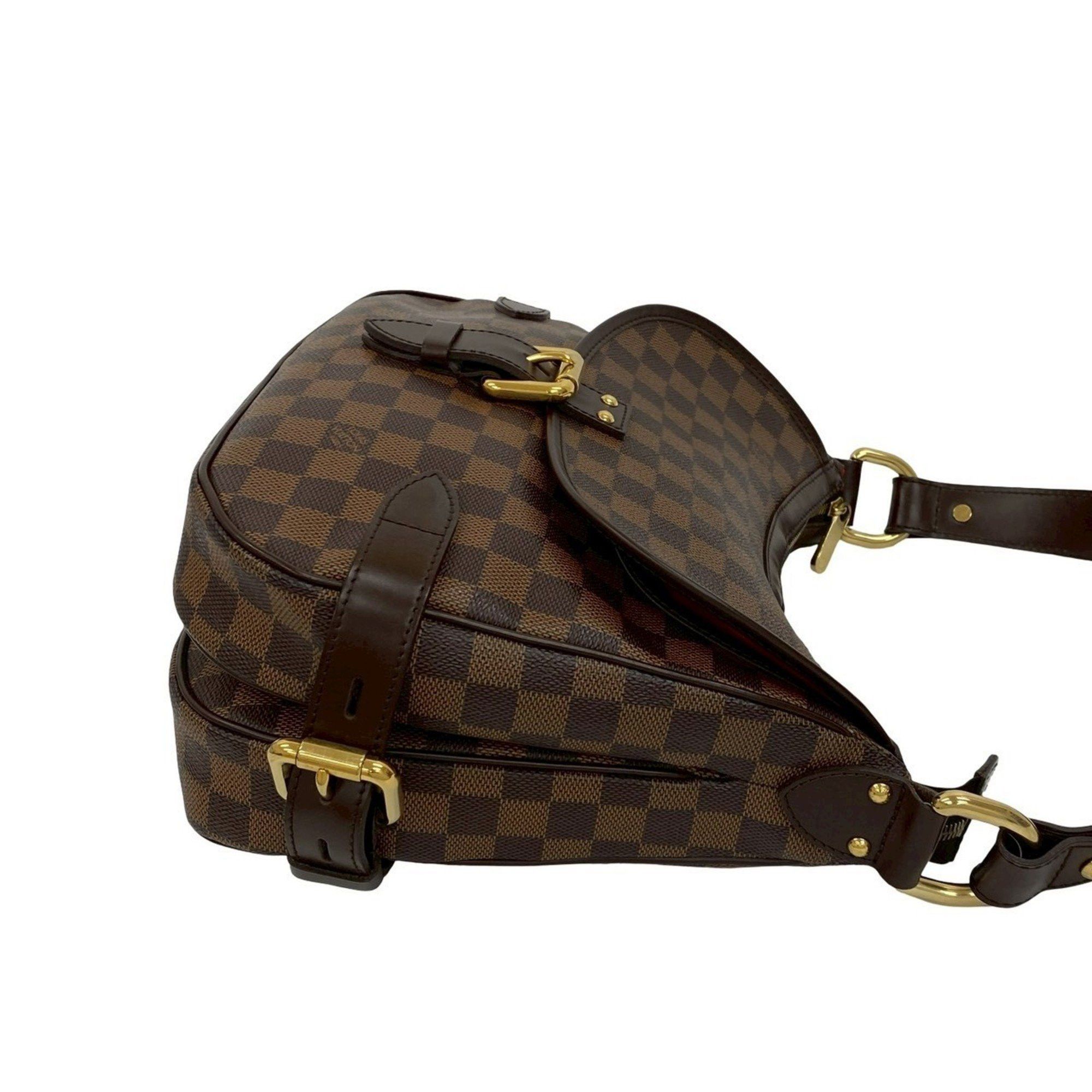 Louis Vuitton LOUIS VUITTON Highbury Damier Ebene Leather Semi-One Shoulder Bag Tote Brown 44227 Size ONE SIZE - 6 Thumbnail