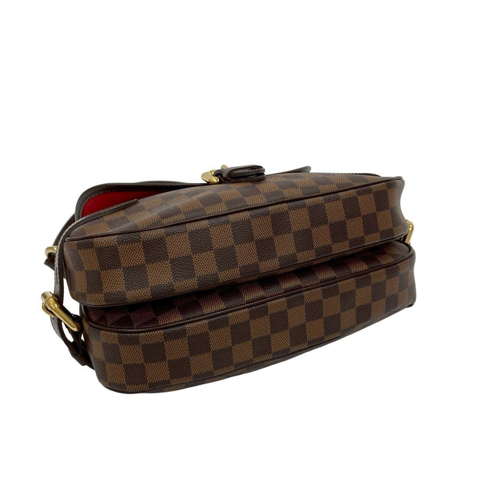 Louis Vuitton LOUIS VUITTON Highbury Damier Ebene Leather Semi-One Shoulder Bag Tote Brown 44227 Size ONE SIZE - 7 Thumbnail