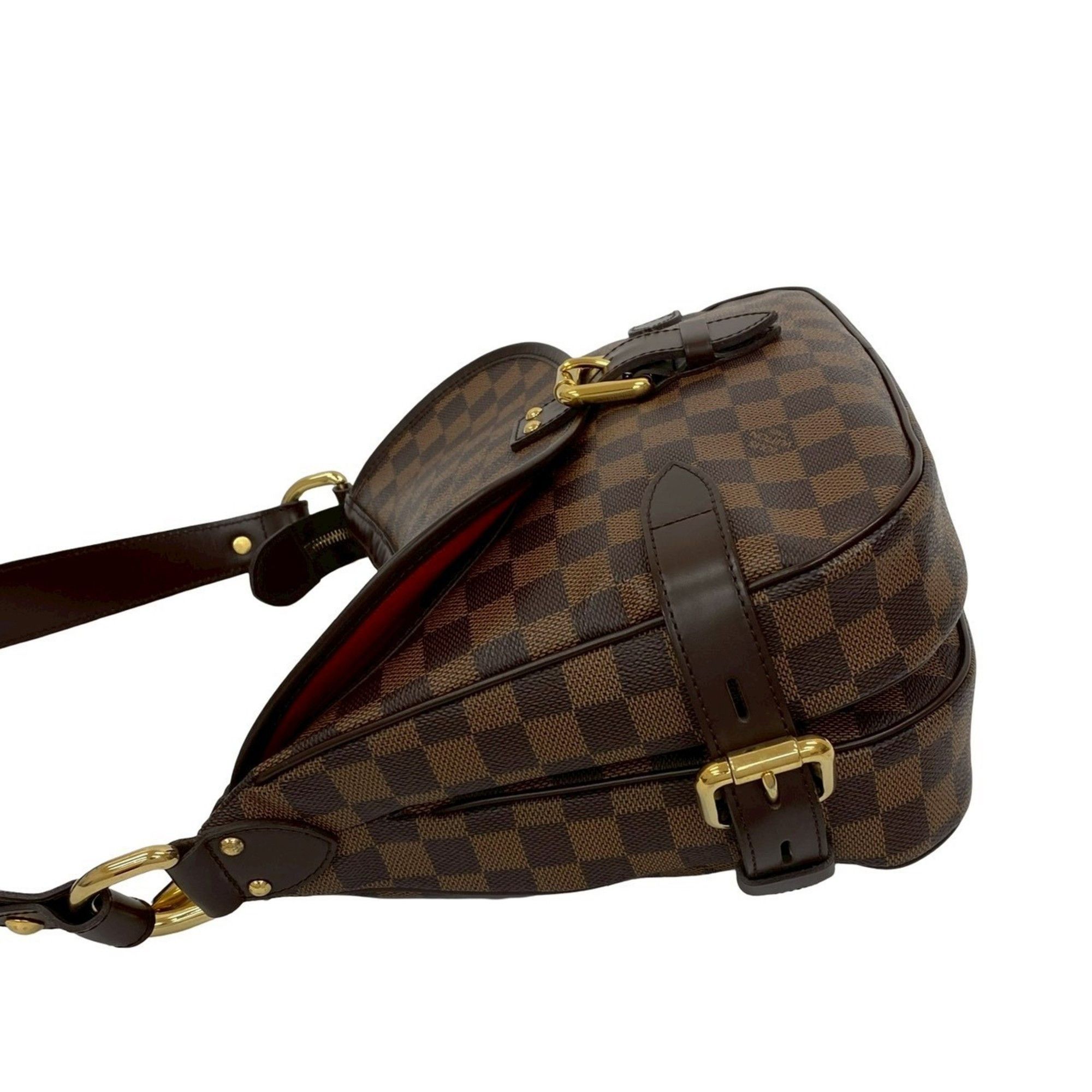 Louis Vuitton LOUIS VUITTON Highbury Damier Ebene Leather Semi-One Shoulder Bag Tote Brown 44227 Size ONE SIZE - 5 Thumbnail