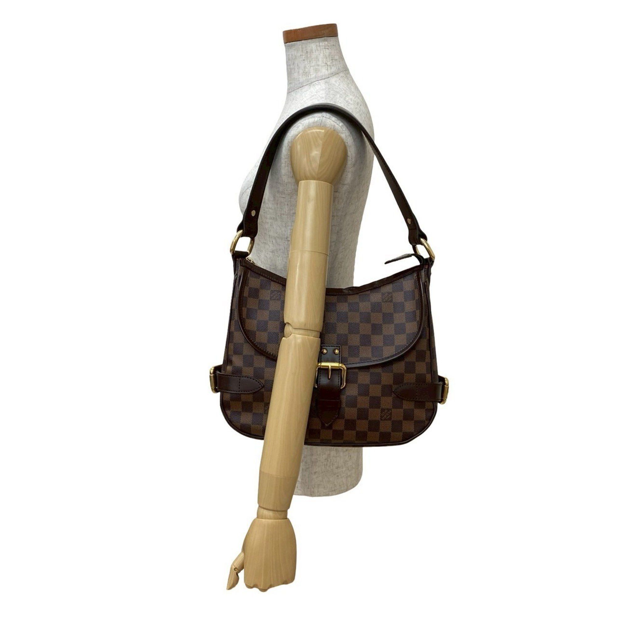 Louis Vuitton LOUIS VUITTON Highbury Damier Ebene Leather Semi-One Shoulder Bag Tote Brown 44227 Size ONE SIZE - 2 Thumbnail