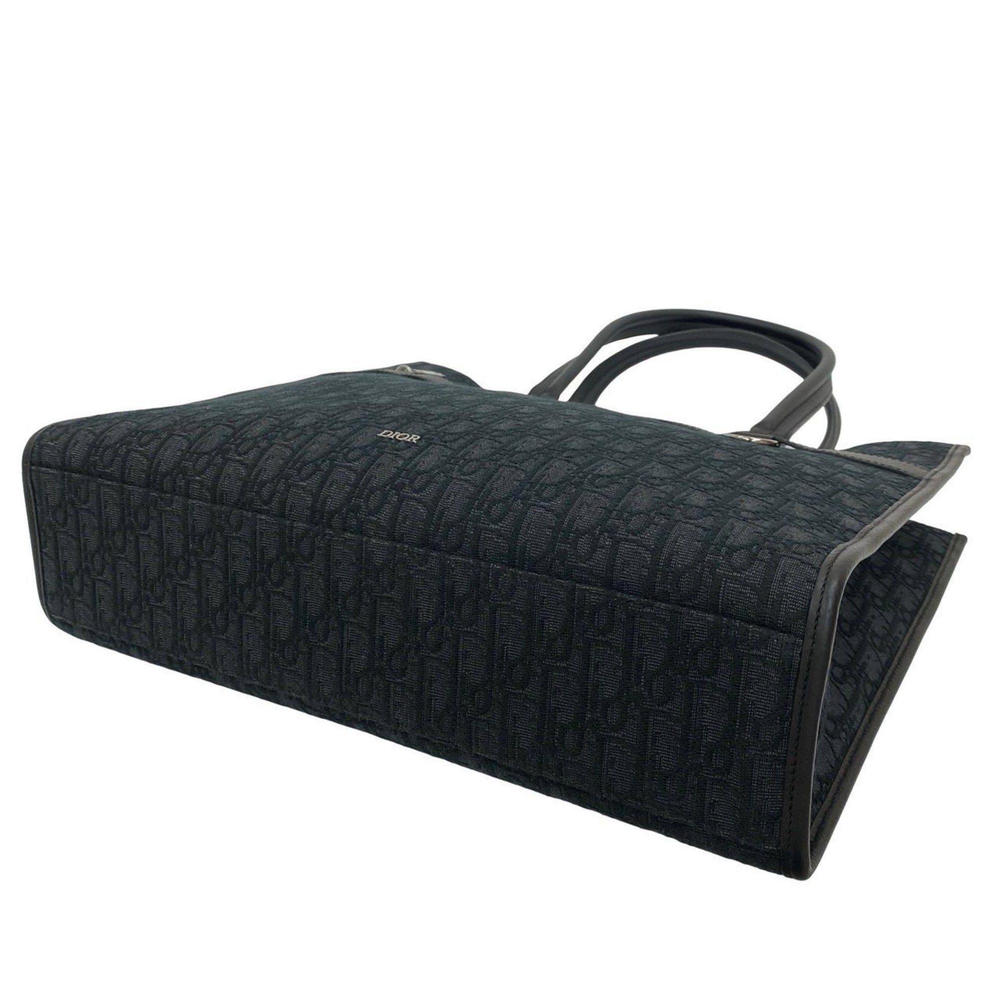 Dior Unused, stored Christian Dior Safari Tote Bag, Oblique Canvas and Leather, Black, 177-5 Size ONE SIZE - 8 Thumbnail