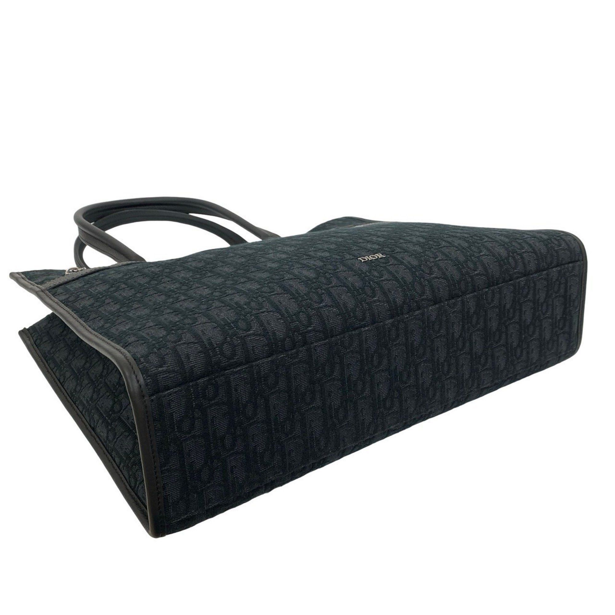 Dior Unused, stored Christian Dior Safari Tote Bag, Oblique Canvas and Leather, Black, 177-5 Size ONE SIZE - 7 Thumbnail
