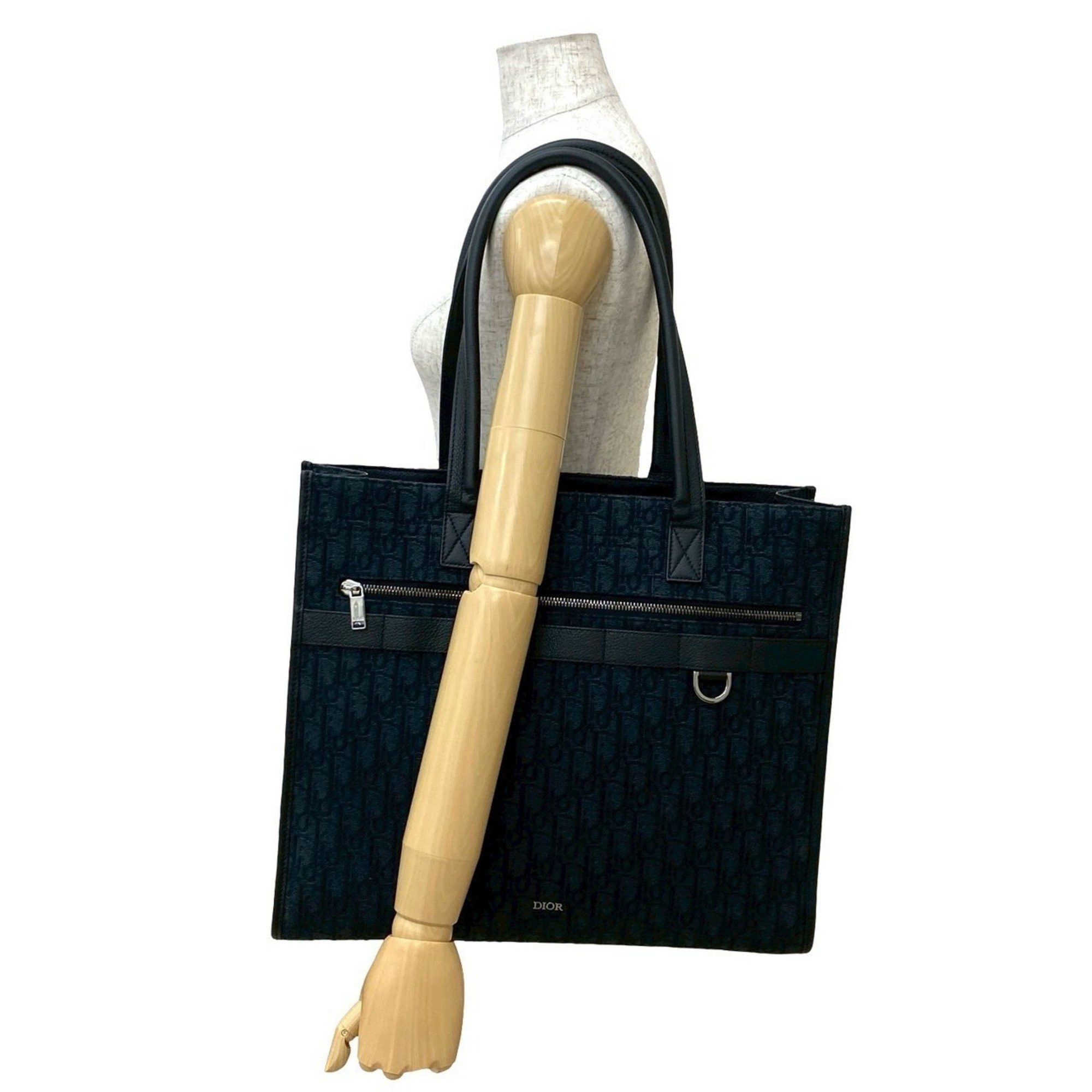 Dior Unused, stored Christian Dior Safari Tote Bag, Oblique Canvas and Leather, Black, 177-5 Size ONE SIZE - 2 Thumbnail
