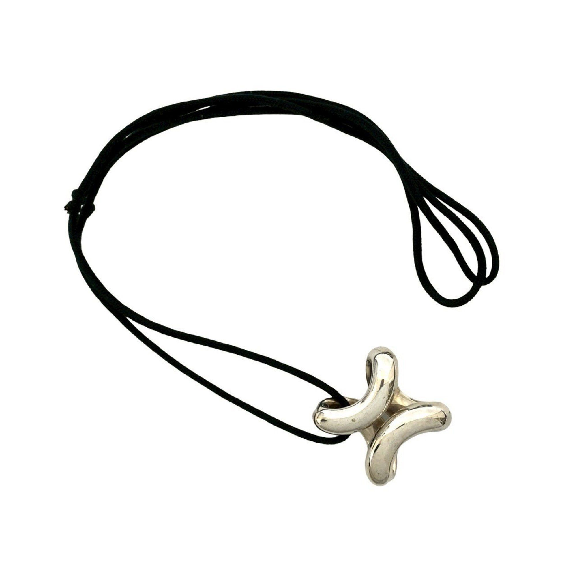 Hermes HERMES Lima GM Silver 925 Necklace Pendant Choker 261-2 Size ONE SIZE - 4 Thumbnail