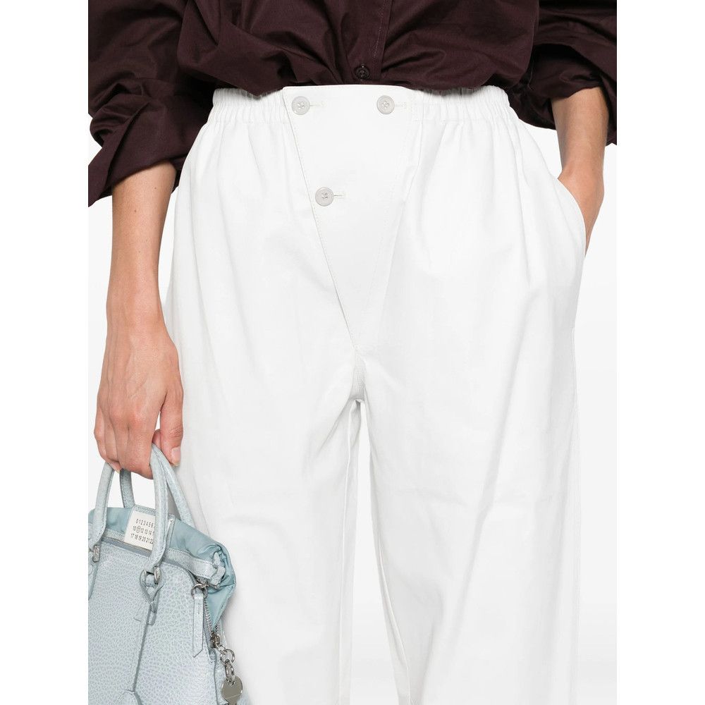 Prada Prada WHITE Trousers - Straight Trousers Size 26" / US 2 / IT 38 - 4 Thumbnail