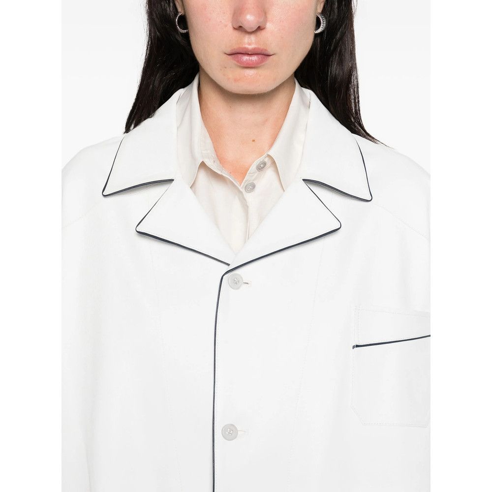 Prada Prada WHITE Jackets - Oversized Jackets Size XS / US 0-2 / IT 36-38 - 4 Thumbnail