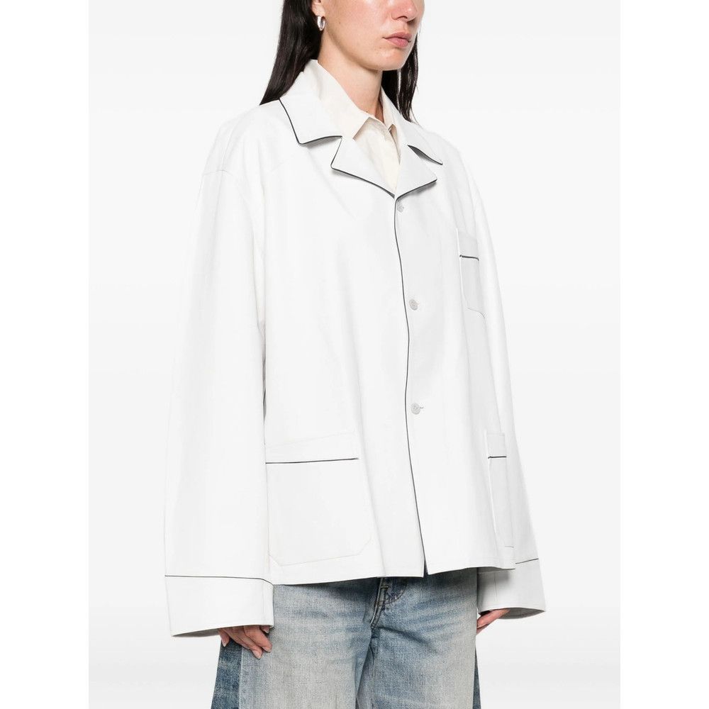 Prada Prada WHITE Jackets - Oversized Jackets Size XS / US 0-2 / IT 36-38 - 2 Thumbnail