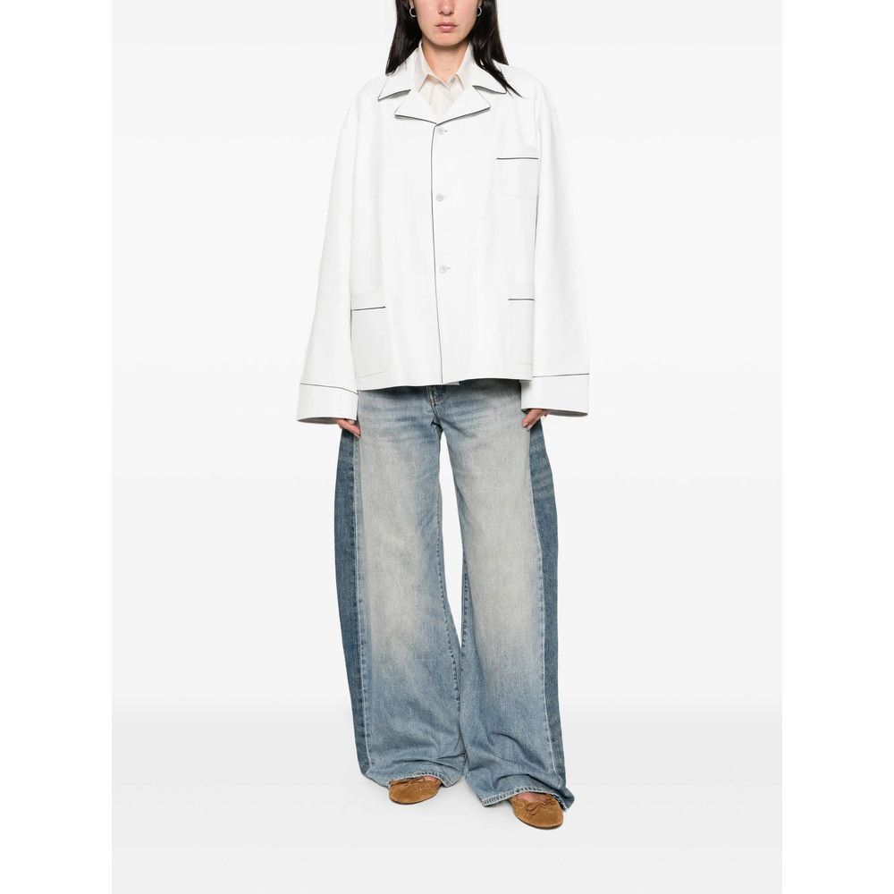 Prada Prada WHITE Jackets - Oversized Jackets Size S / US 4 / IT 40 - 3 Thumbnail