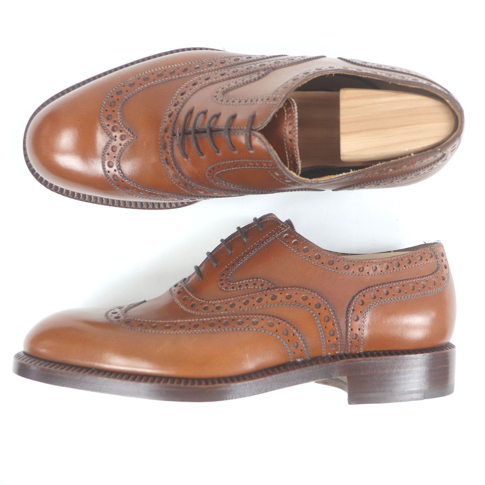 Other Other Francesco Benigno Full Leather Brogue Dress Shoes Leather Shoes DUTY FREE for USA Size ONE SIZE - 4 Thumbnail