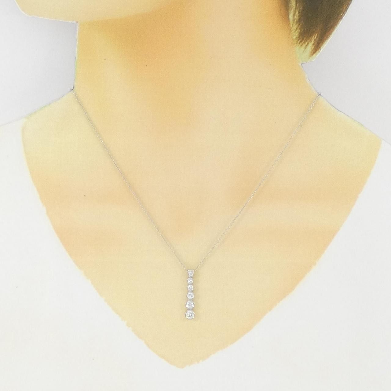 Tiffany & Co. Tiffany & Co. Tiffany Jazz Graduated Drop Platinum Diamond Necklace Metal Necklace DUTY FREE for USA Size ONE SIZE - 6 Thumbnail
