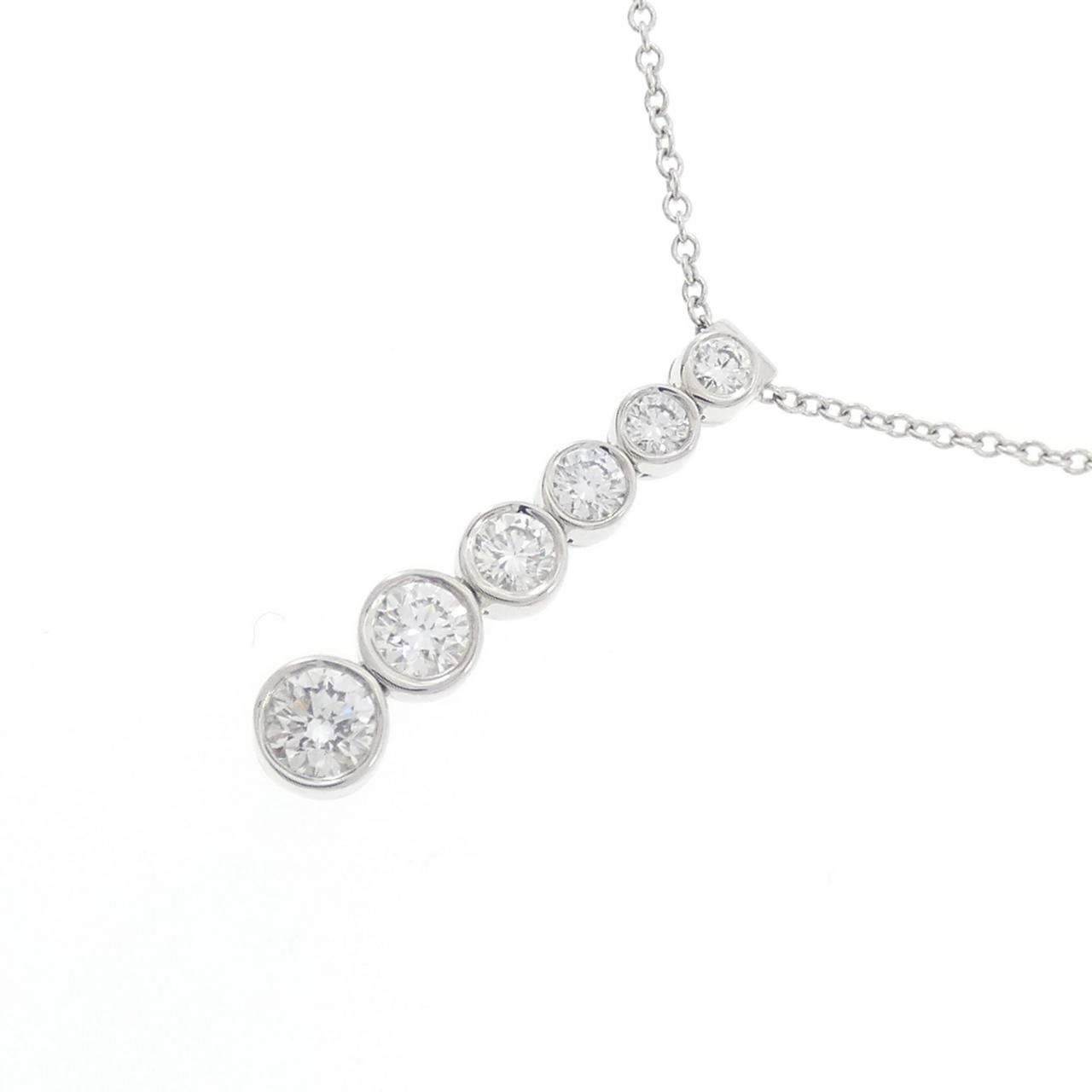 Tiffany & Co. Tiffany & Co. Tiffany Jazz Graduated Drop Platinum Diamond Necklace Metal Necklace DUTY FREE for USA Size ONE SIZE - 3 Thumbnail