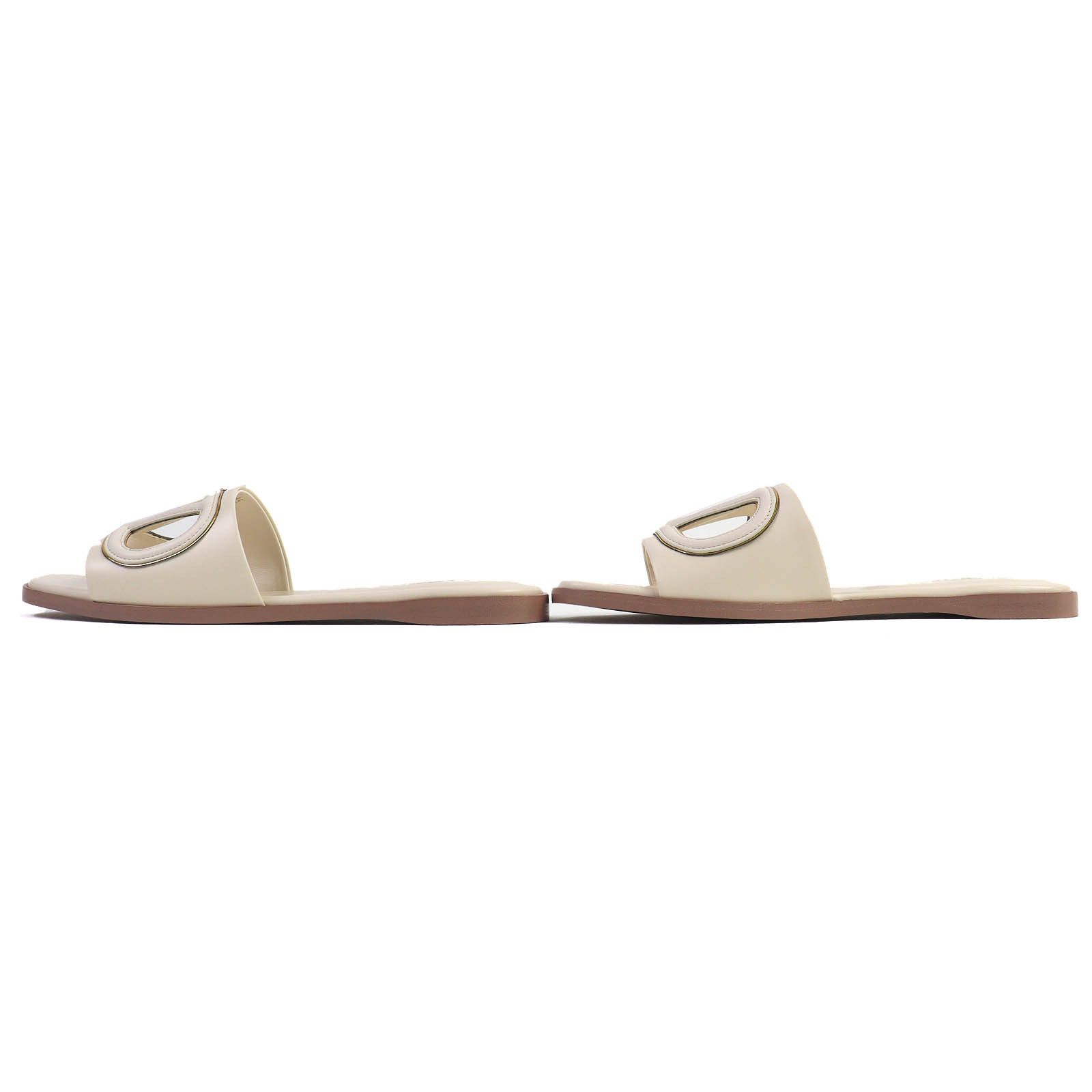 Valentino Valentino Valentino Garavani V Logo Cutout Leather Sandals Leather Shoes 4W2S0IB0 DUTY FREE for USA Size ONE SIZE - 3 Thumbnail