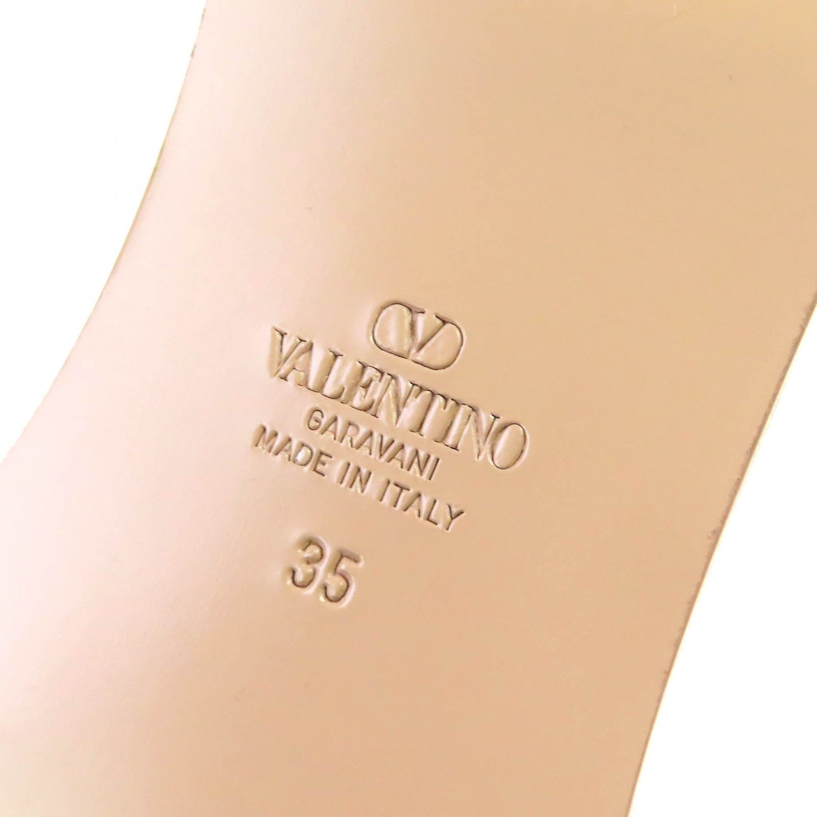 Valentino Valentino Valentino Garavani V Logo Cutout Leather Sandals Leather Shoes 4W2S0IB0 DUTY FREE for USA Size ONE SIZE - 12 Thumbnail